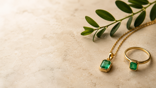 Grüner Smaragd als Mittelstein in einem 585er Goldring — Edelstein-Ratgeber von Splendido Schmuck