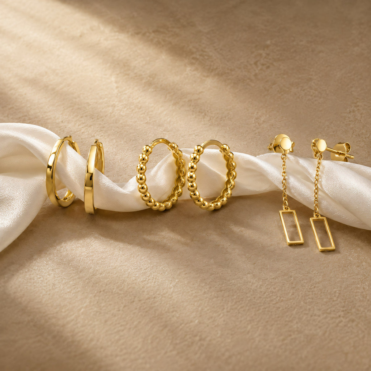 Goldohrringe Kollektion — Splendido