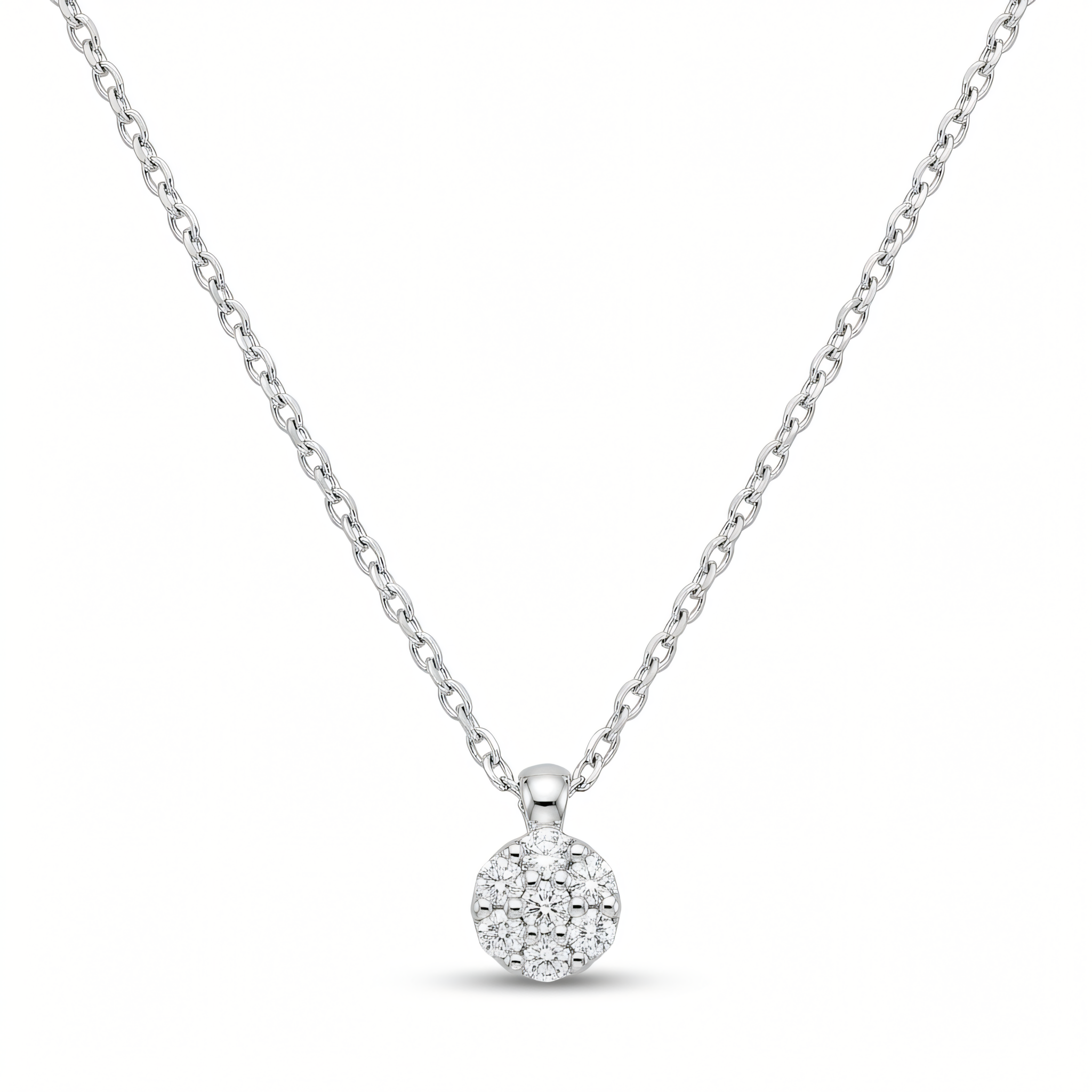 Halskette aus 585er Gold mit Diamant – Brillanten 0,16–0,24 ct, Ansicht 2