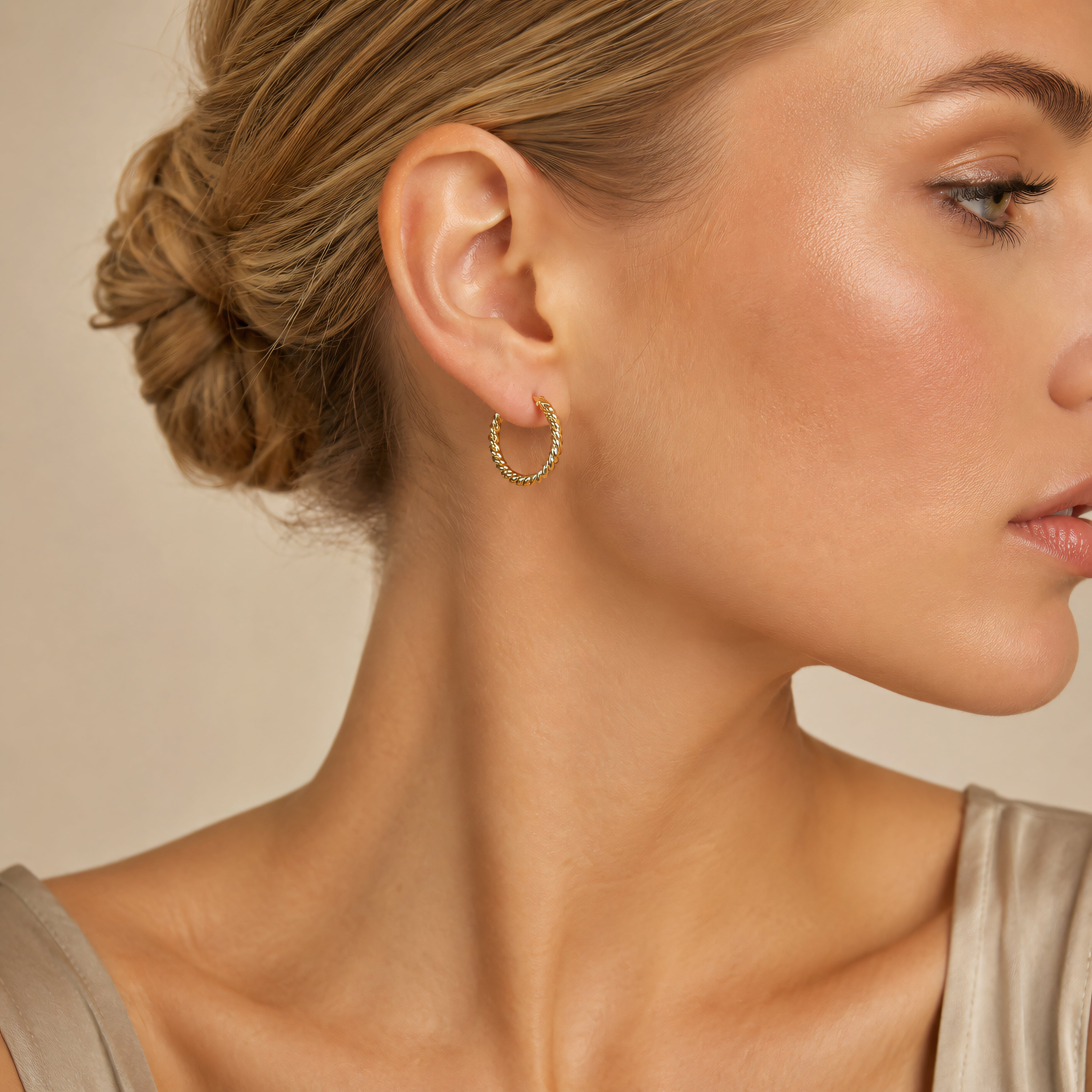 Creolen 925 Silber Gedrehte Seiloptik | Splendido Schmuck