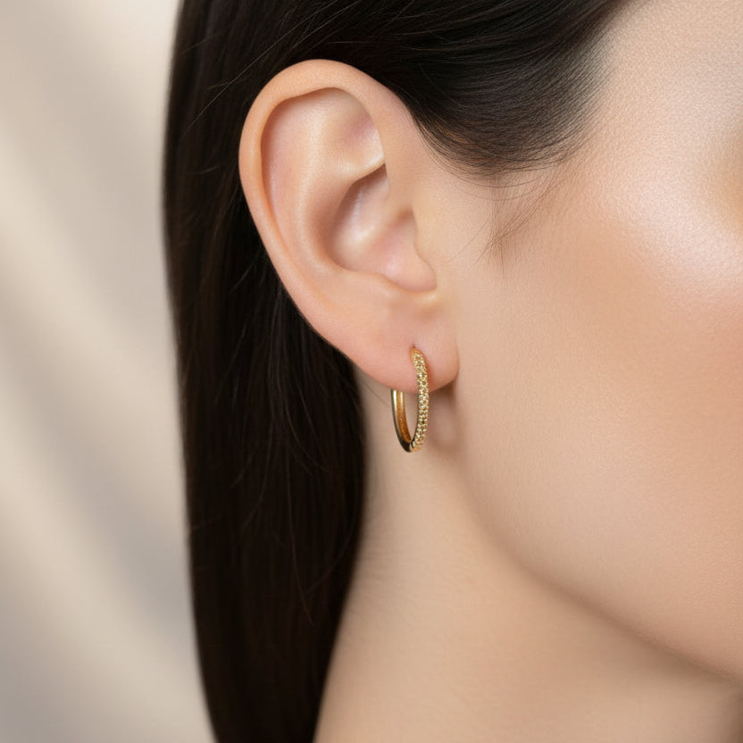 Goldohrringe 14Kt. mit Brillant DSC_2797