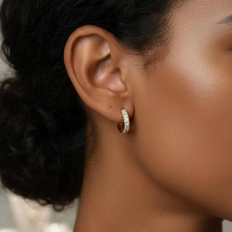 Goldohrringe 14Kt. mit Zirkonia DSC_2801