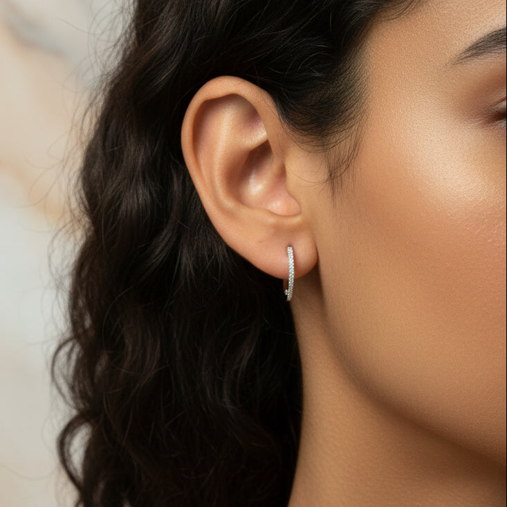 Goldohrringe 14Kt. mit Zirkonia DSC_2802