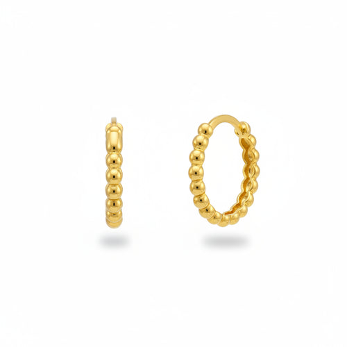 Ohrringe 585 Gelbgold ovale Goldperlen | Splendido Schmuck