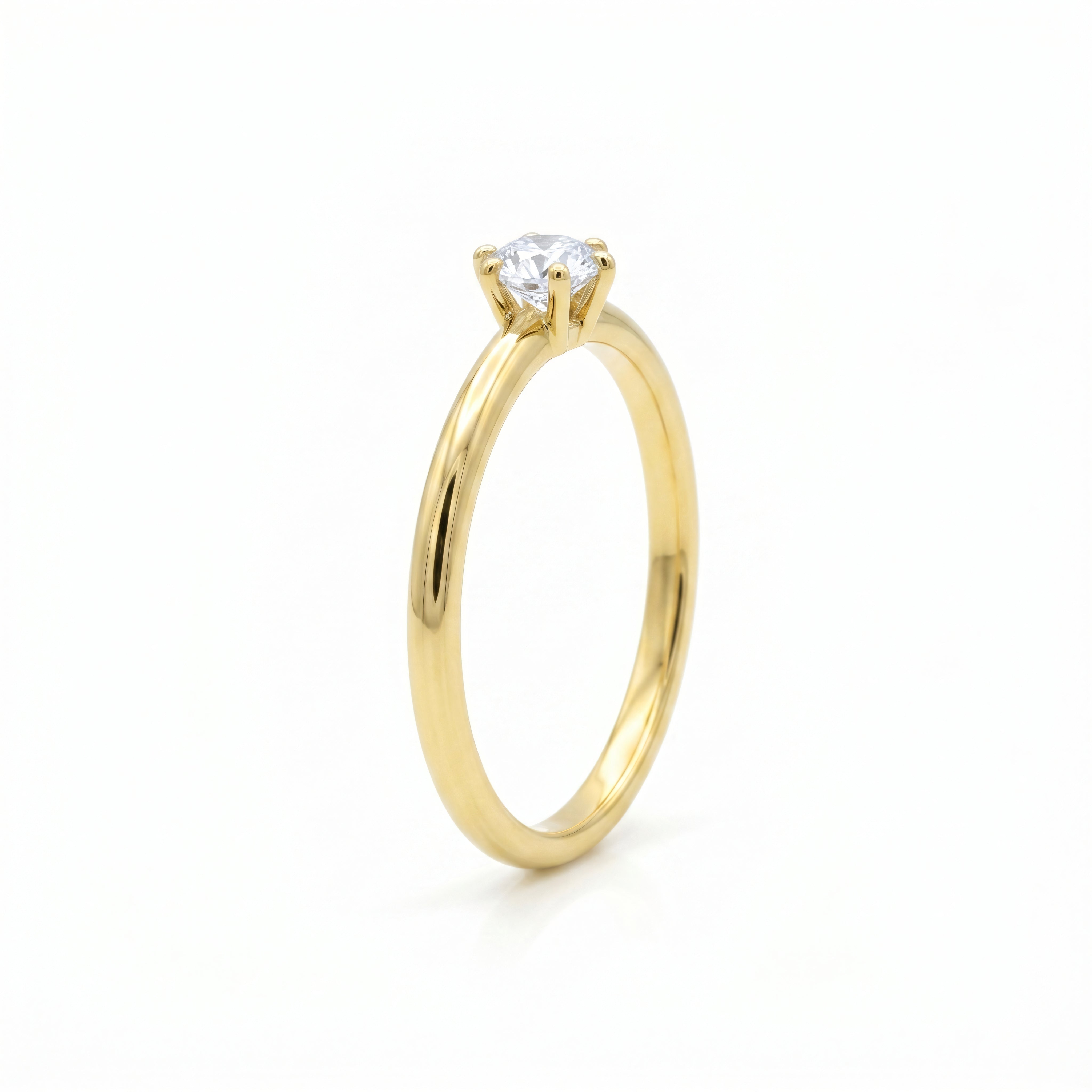 Ring 585 Gold Brillant 0,08 ct Solitär – Splendido – zdjęcie produktu