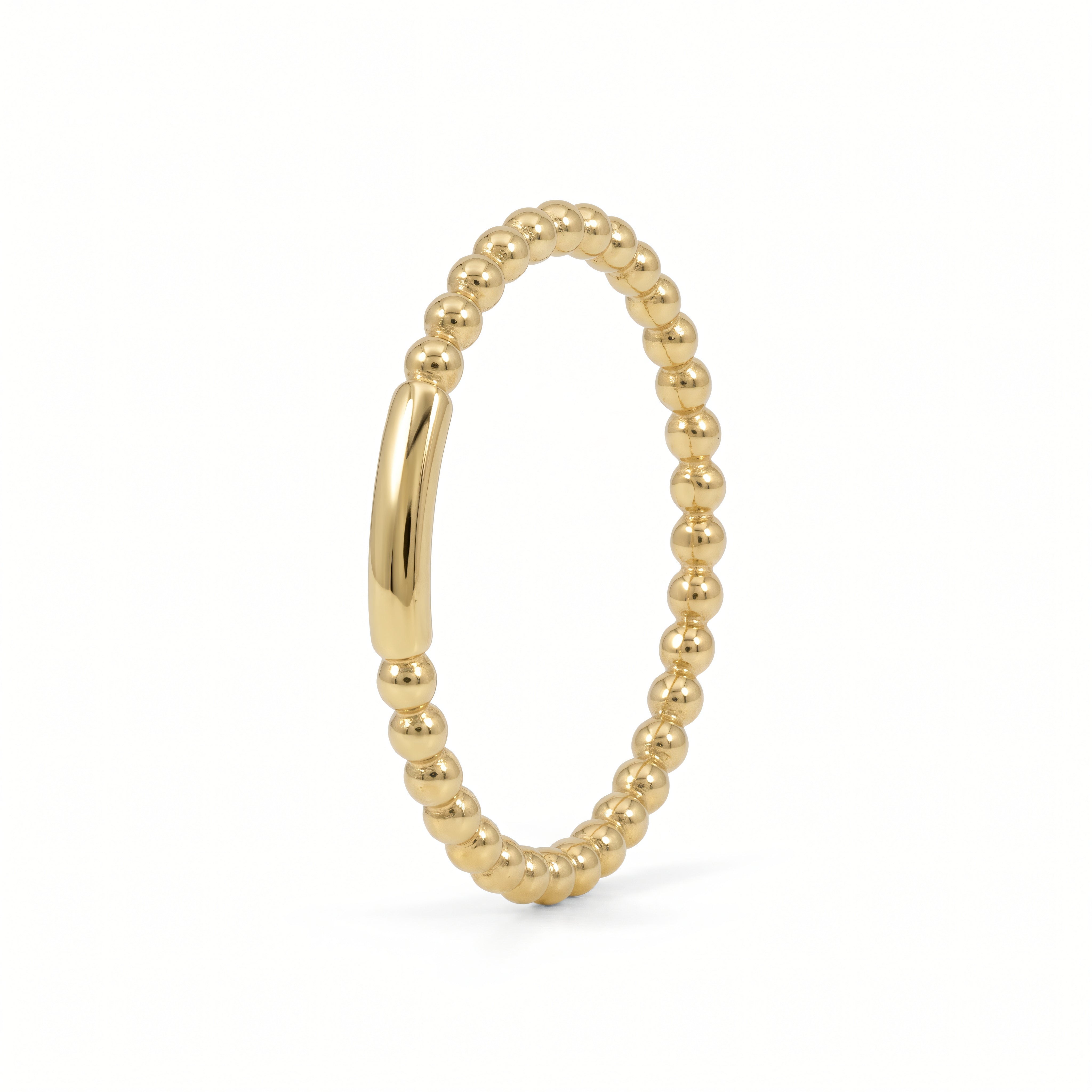 Ring 585 Gelbgold Kügelchenstruktur – Splendido – product photo