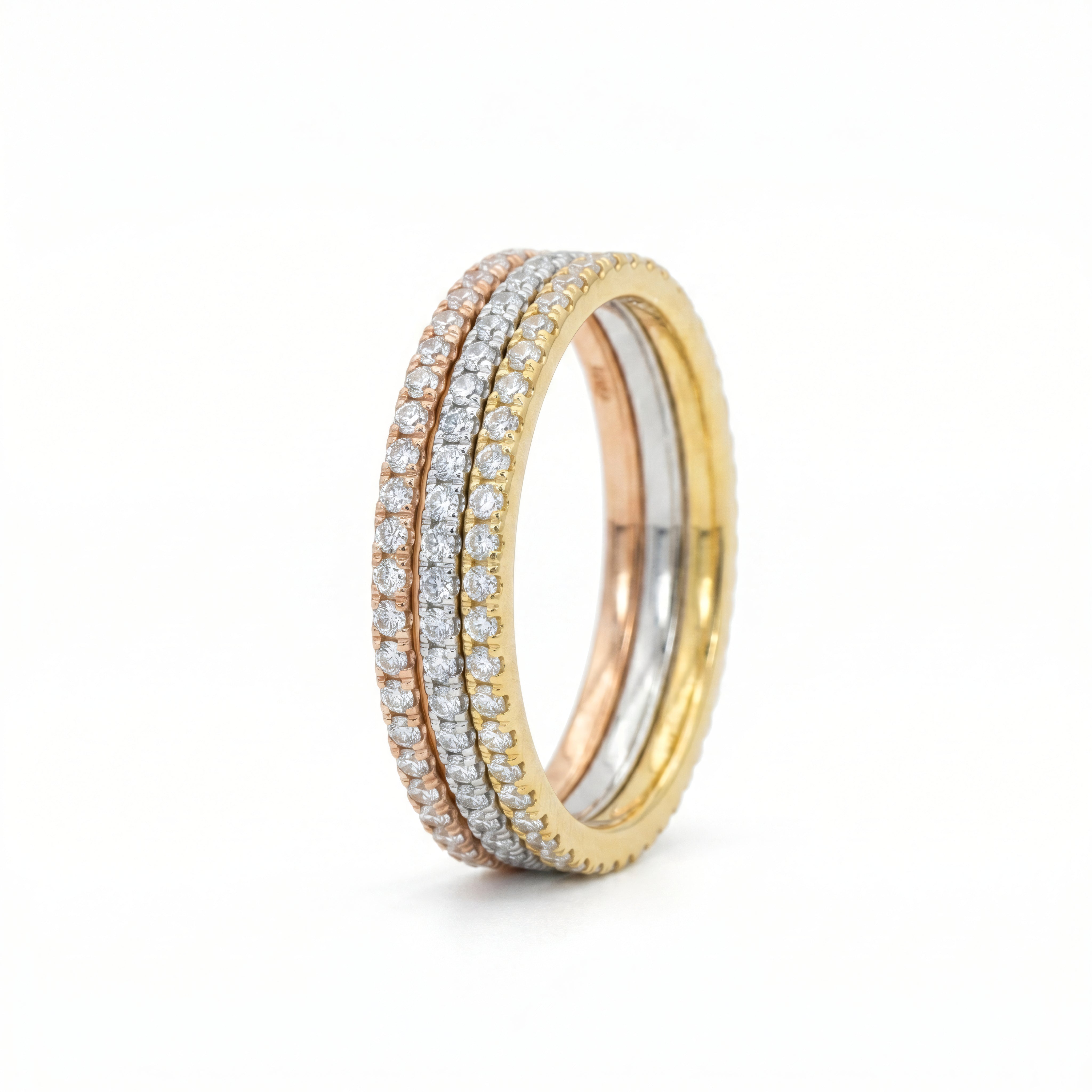 Ring 585 Gold Zirkonia Durchgehende Reihe – Splendido – foto producto