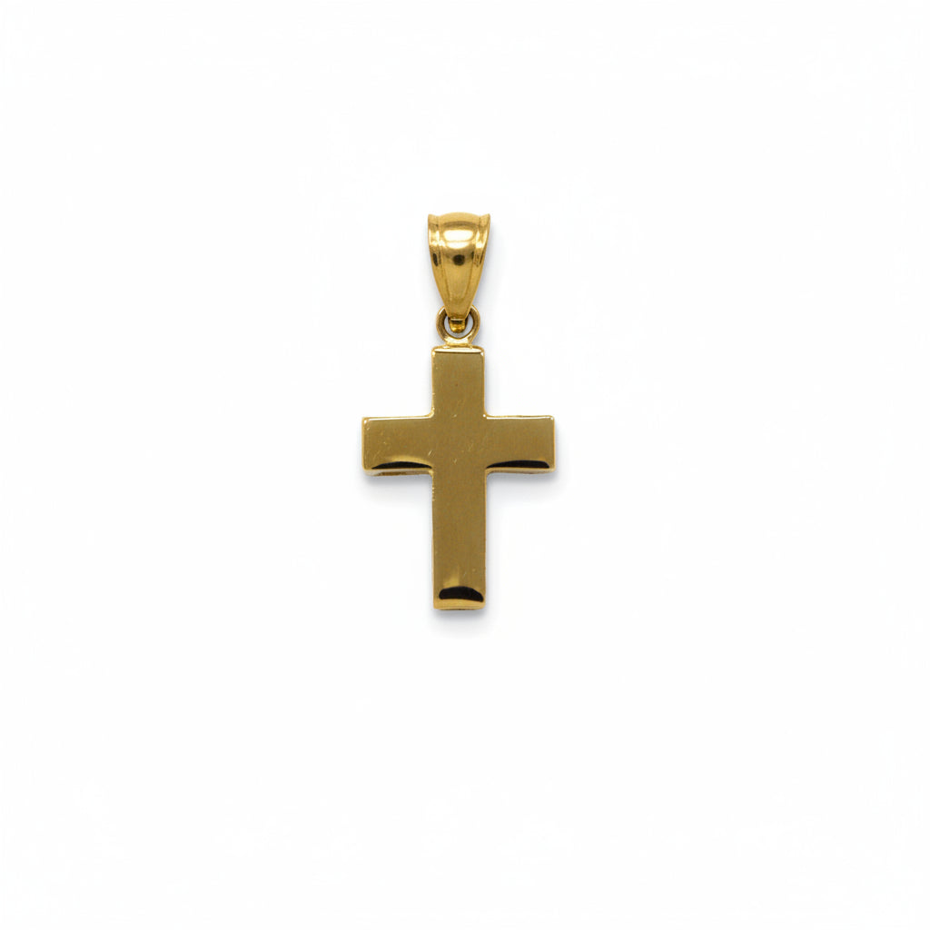 Anhänger 585 Gold Kreuz Hochglanz | Splendido Schmuck