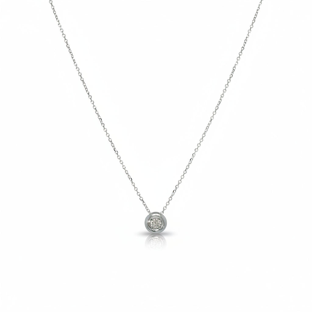 Halskette 585 Gold Brillant-Anhänger 0,06–0,12 ct – Splendido – zdjęcie produktu