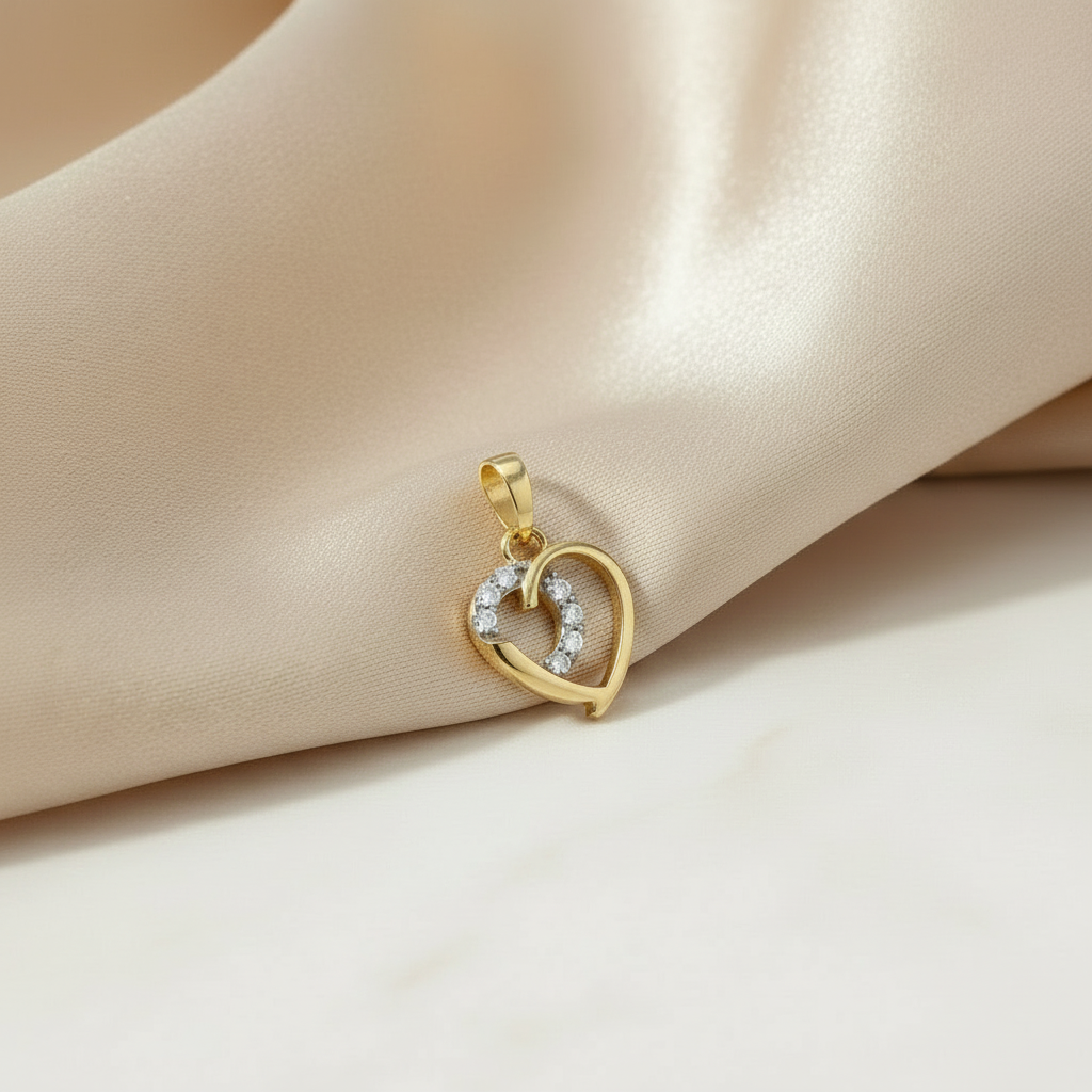 Goldanhänger 14kt. mit Zirkonia