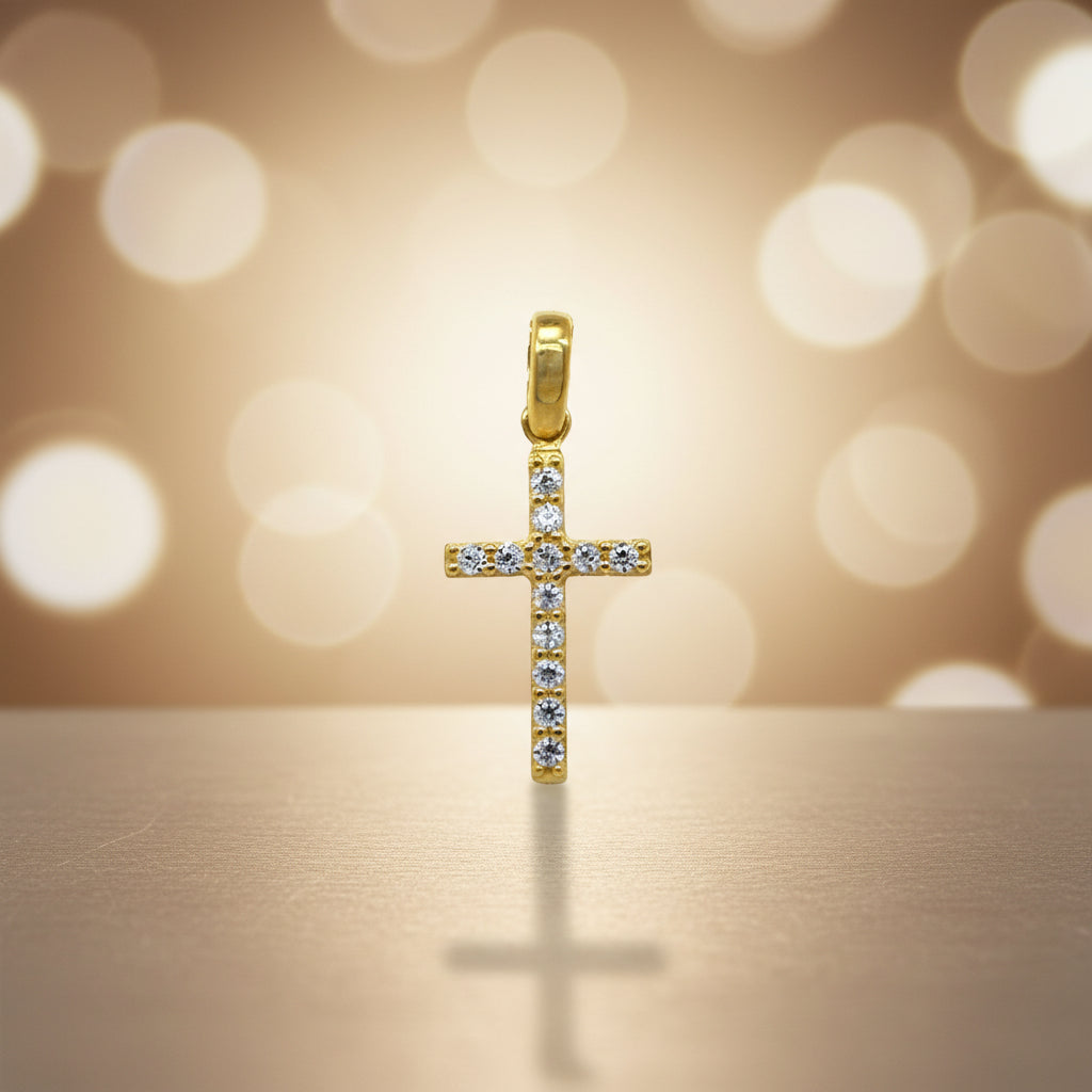 Goldanhänger 14kt. mit Zirkonia Goldanh-nger-14kt-mit-Zirkonia-GGanh-zir-0154-47358688854347