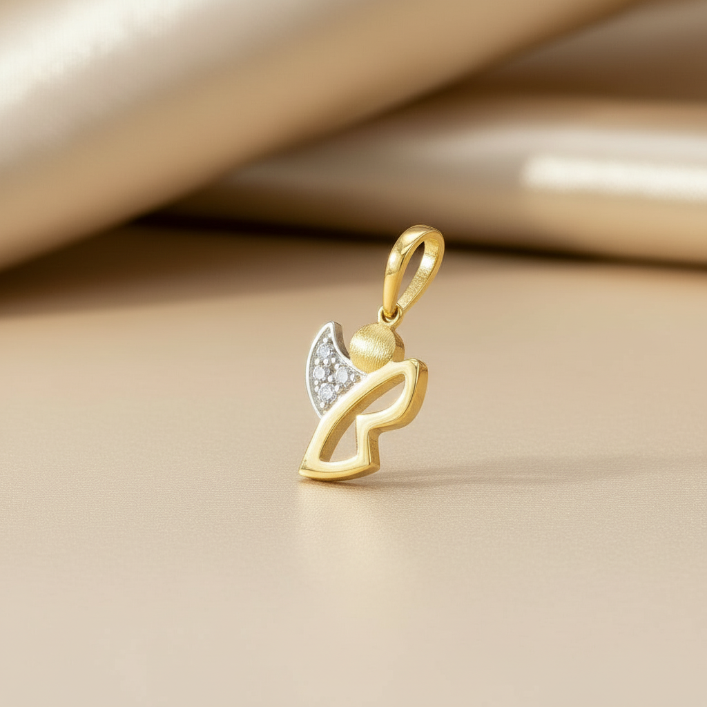 Goldanhänger 14kt. mit Zirkonia