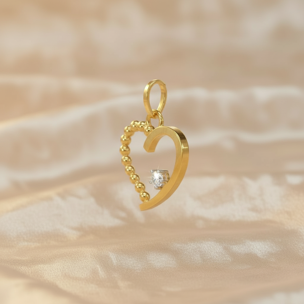 Goldanhänger 14kt. mit Zirkonia