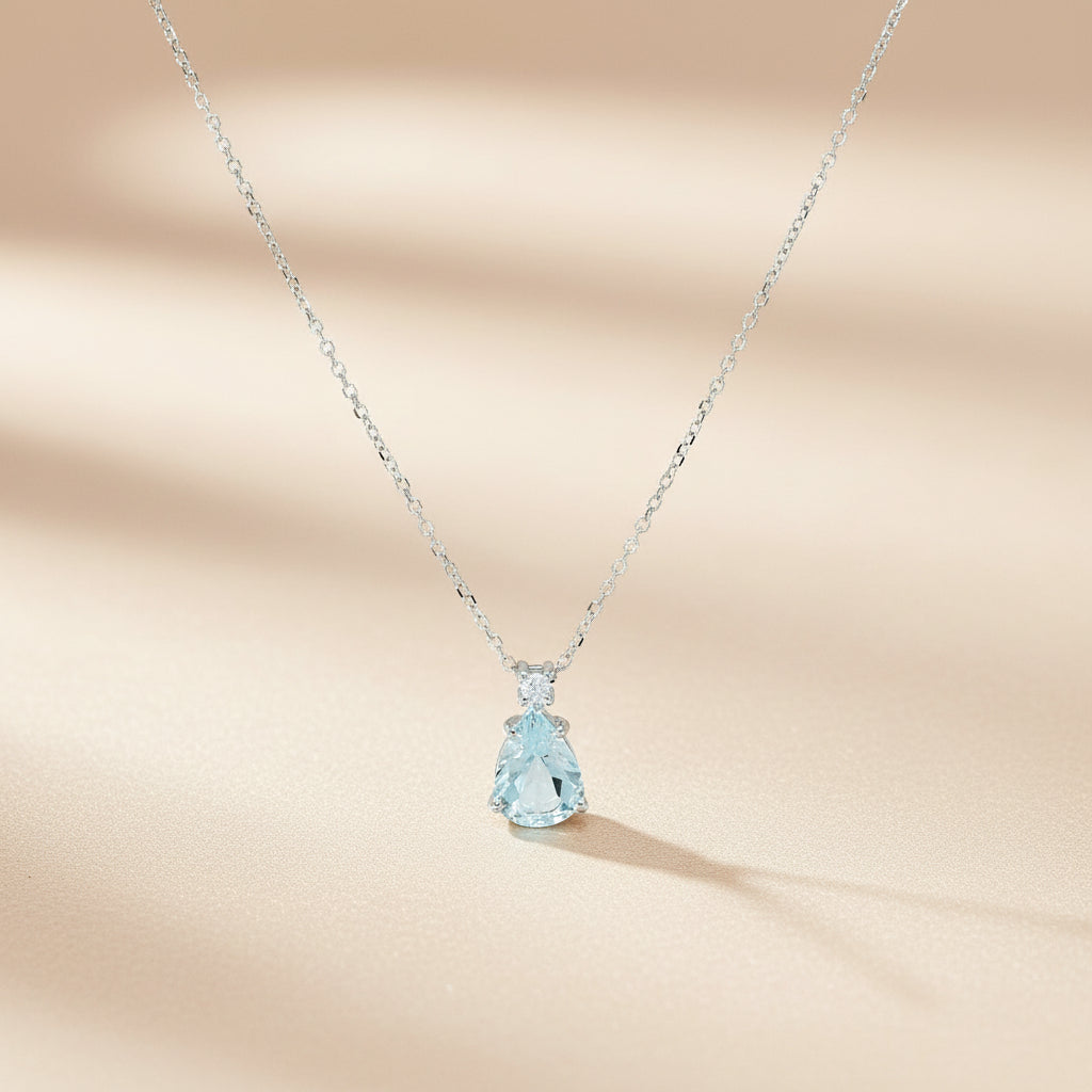 Goldkette 14Kt.mit Brillant & Aquamarin Goldkette-14Kt-mit-Brillant-Aquamarin-WGkettK116bri-0396-68814524219723
