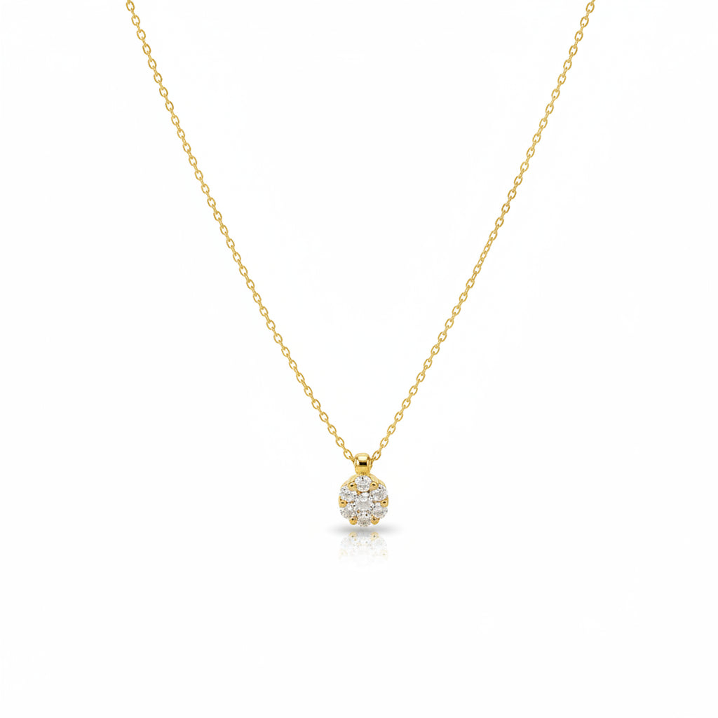 Halskette 585 Gold Brillanten Pavé 0,16–0,24 ct – Splendido – zdjęcie produktu