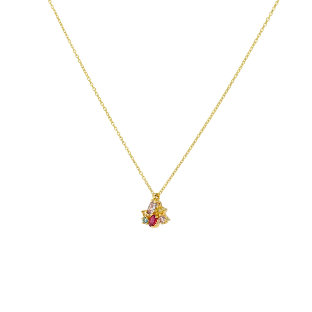 Halskette 585 Gelbgold Zirkonia Solitär Krappenfassung – Splendido – productfoto