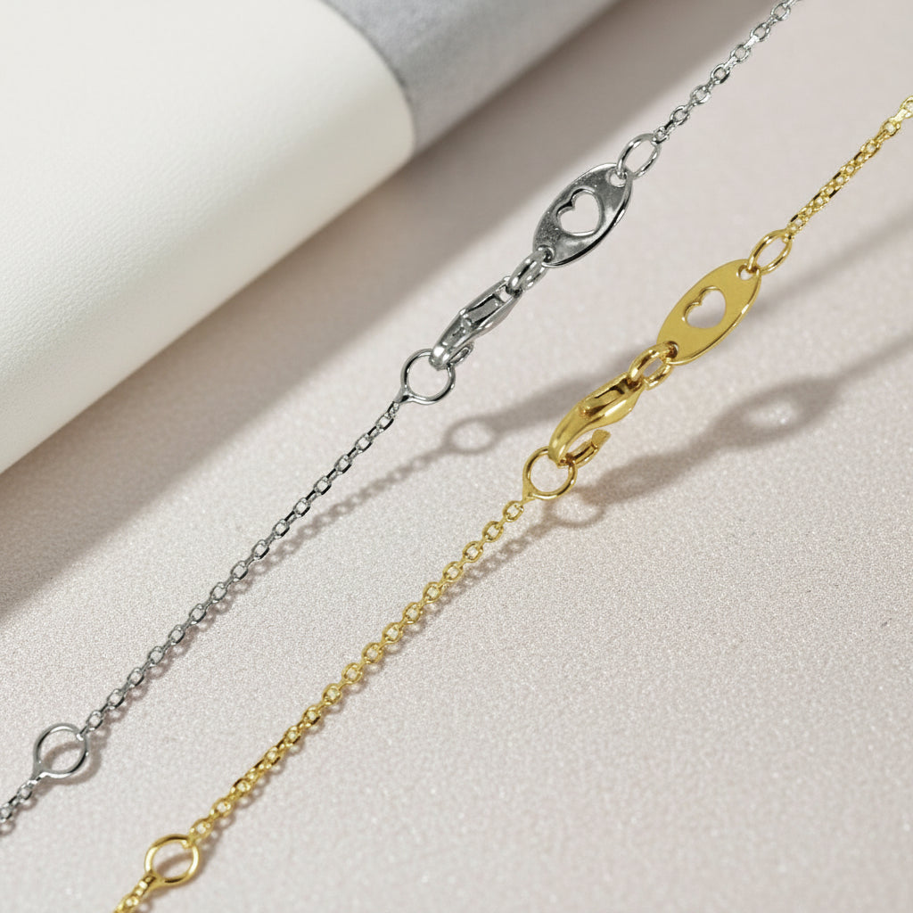 Halskette 585 Gold Zirkonia Pavé Rundanhänger – Splendido – llevado al cuello