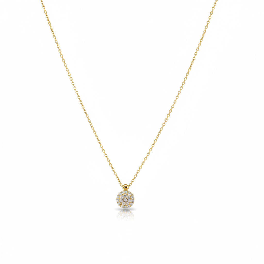 Halskette 585 Gold Zirkonia Pavé Besetzt – Splendido – productfoto