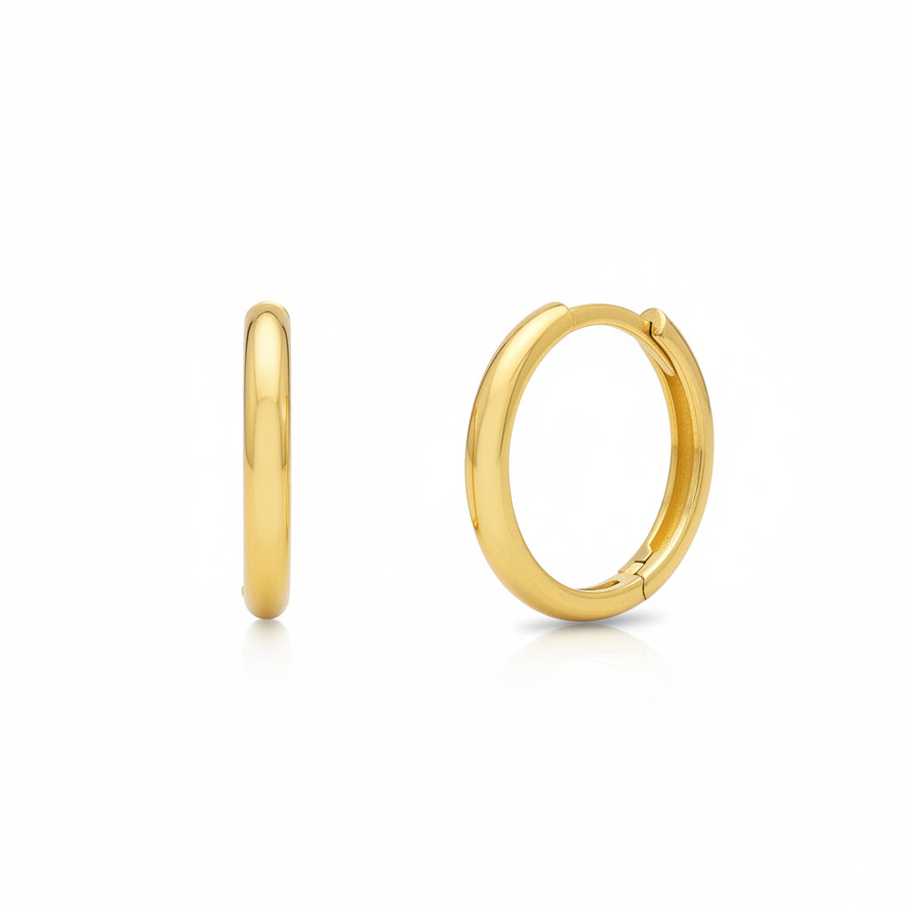 Creolen 585 Gold massiv klassisch – Splendido – zdjęcie produktu