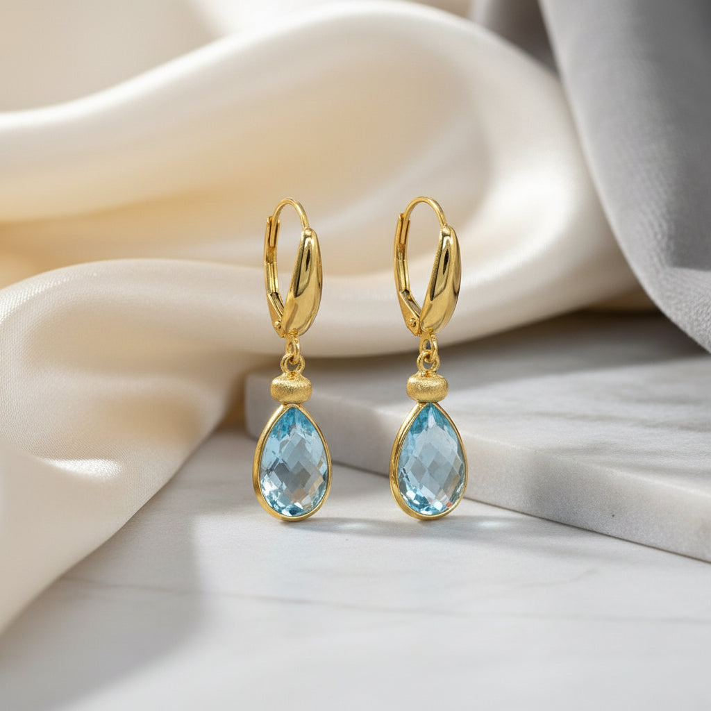 Goldohrringe 14Kt. mit Topas Goldohrringe-14Kt-mit-Topas-GGohrrO15Xtop-0009-47356725264715