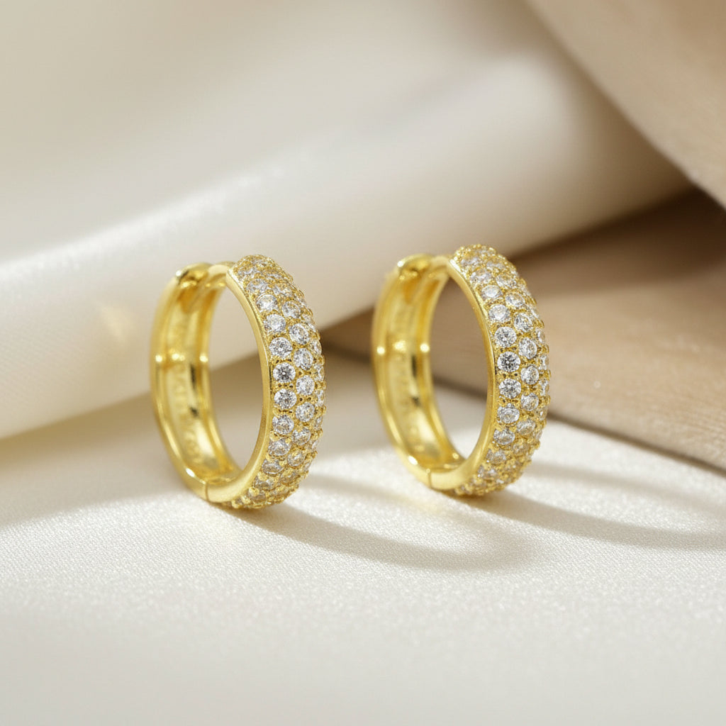 Goldohrringe 14Kt. mit Zirkonia Goldohrringe-14Kt-mit-Zirkonia-GGohrrOZ12Xzir-0360-68789388476747