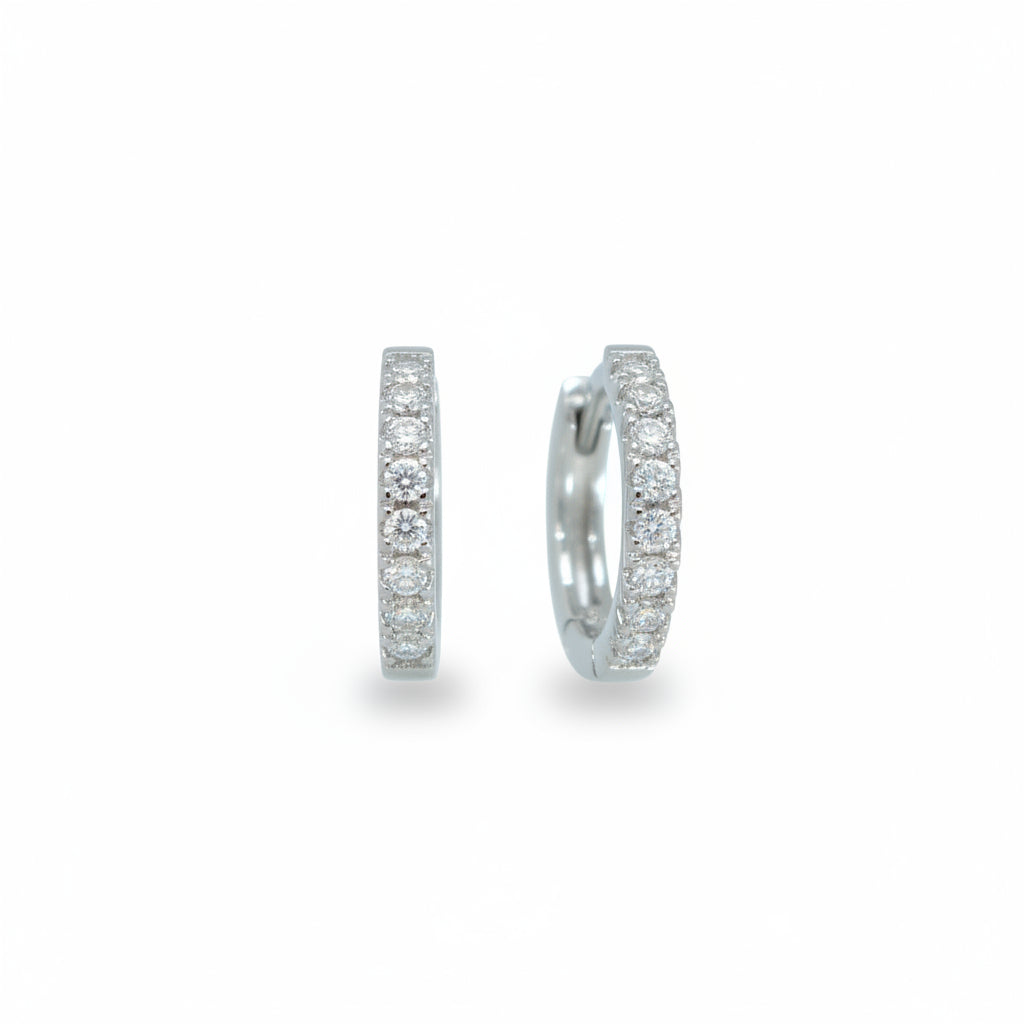 Creolen 585 Gold Zirkonia Krappenfassung – Splendido – product photo