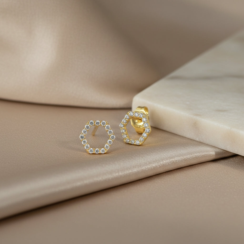 Goldohrstecker 14Kt. mit Zirkonia Goldohrstecker-14Kt-mit-Zirkonia-GGstecOZ22zir-0283-WGstecOZ22zir-0284-51381387231563