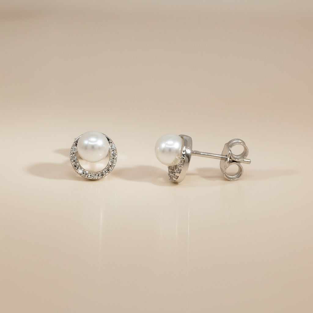 Goldohrstecker 14Kt. mit Zirkonia und Perle Goldohrstecker-14Kt-mit-Zirkonia-und-Perle-GGstecOZ23Yper-0339-WGstecOZ23Yper-0340-52303343452491