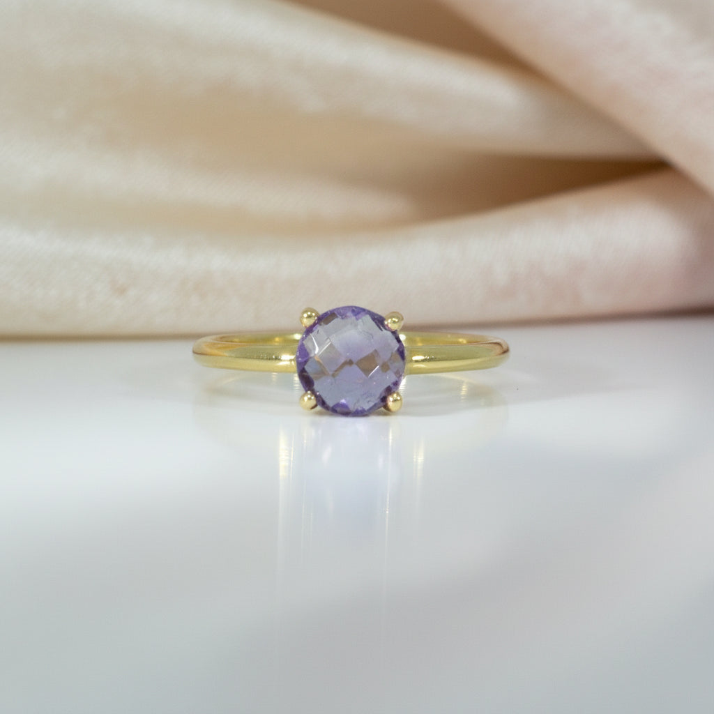 Goldring 14Kt. mit Amethyst Goldring-14Kt-mit-Amethyst-GGringR39ame-0105-69231577399627