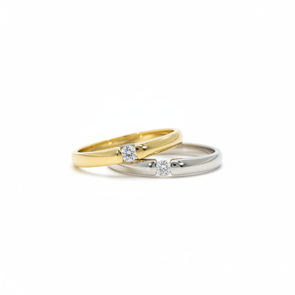 Ring 585 Gold Brillant 0,05 ct Verlobungsring – Splendido – zdjęcie produktu
