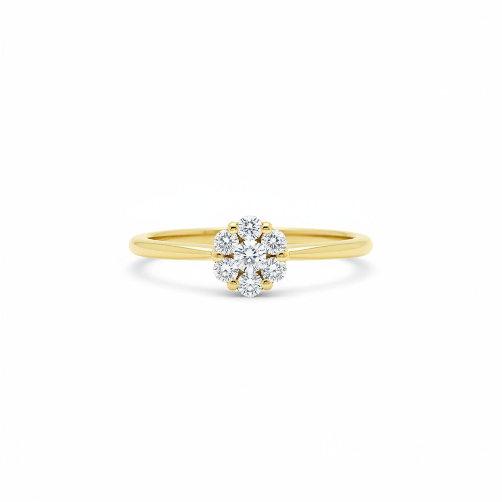 Ring 585 Gold Brillanten 0,16 ct Brillantblüte – Splendido – zdjęcie produktu