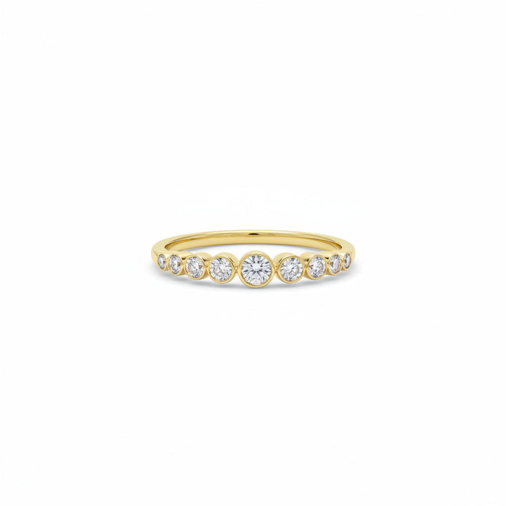Ring 585 Gold Diamanten 0,25 ct Lichtkranz – Splendido – model met sieraad