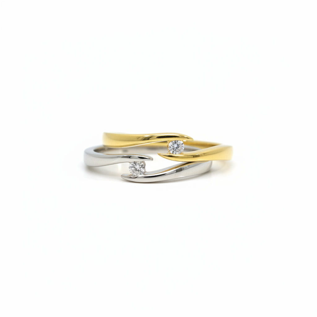 Ring 585 Gold Brillant 0,05 ct offene Fassung – Splendido – zdjęcie produktu