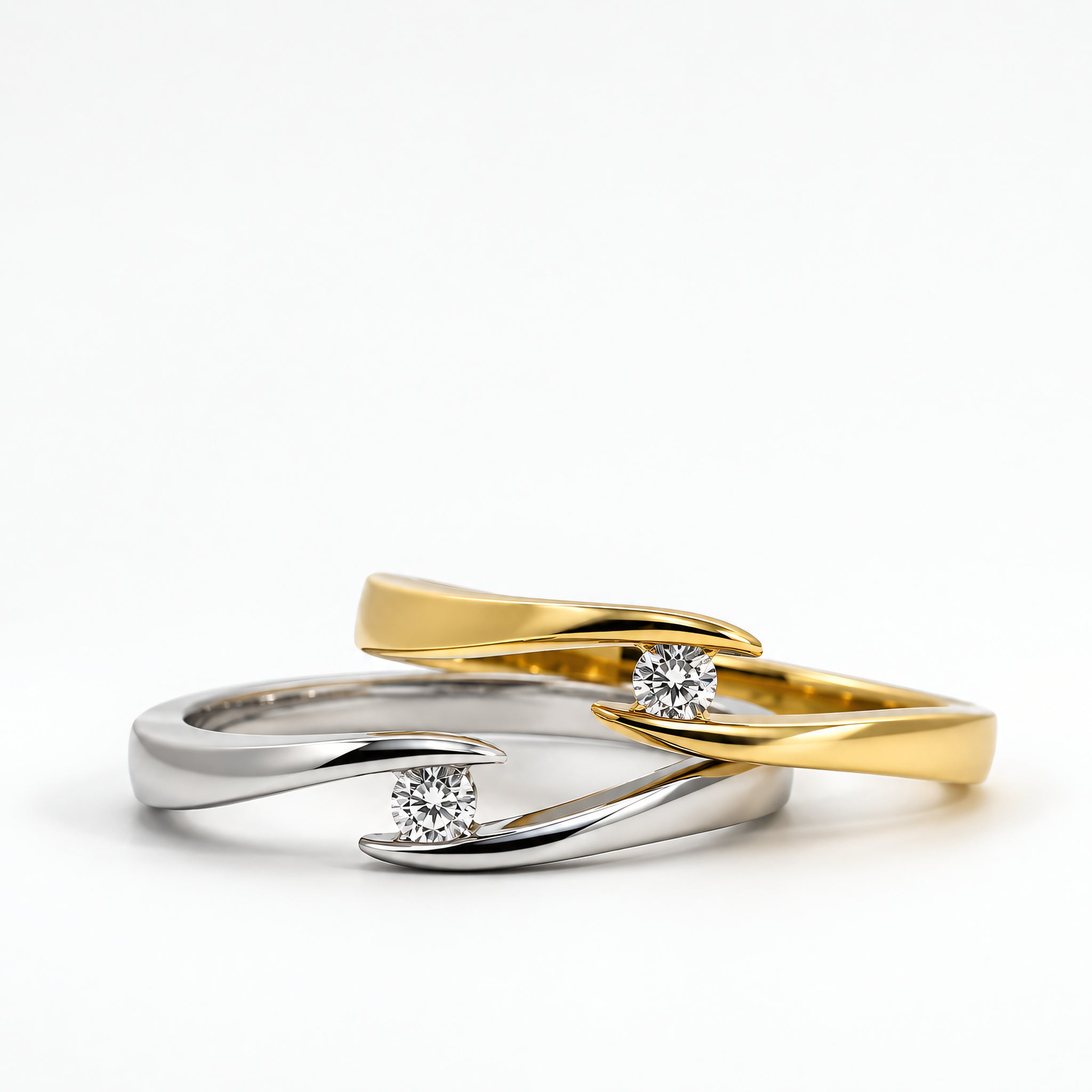 Ring 585 Gold Brillant 0,05 ct offene Fassung – Splendido – zdjęcie produktu