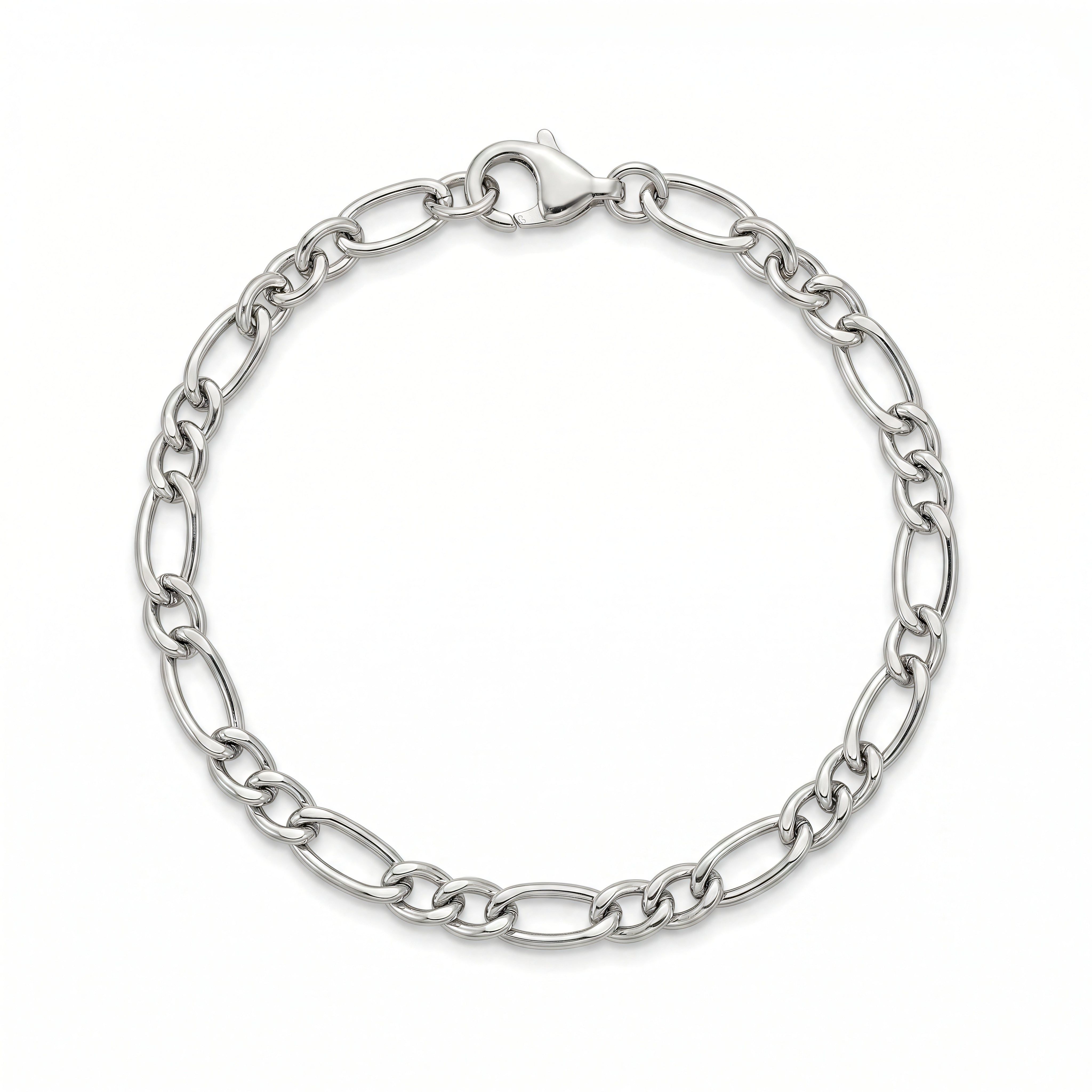 Armband 925 Silber Figaro | Splendido Schmuck