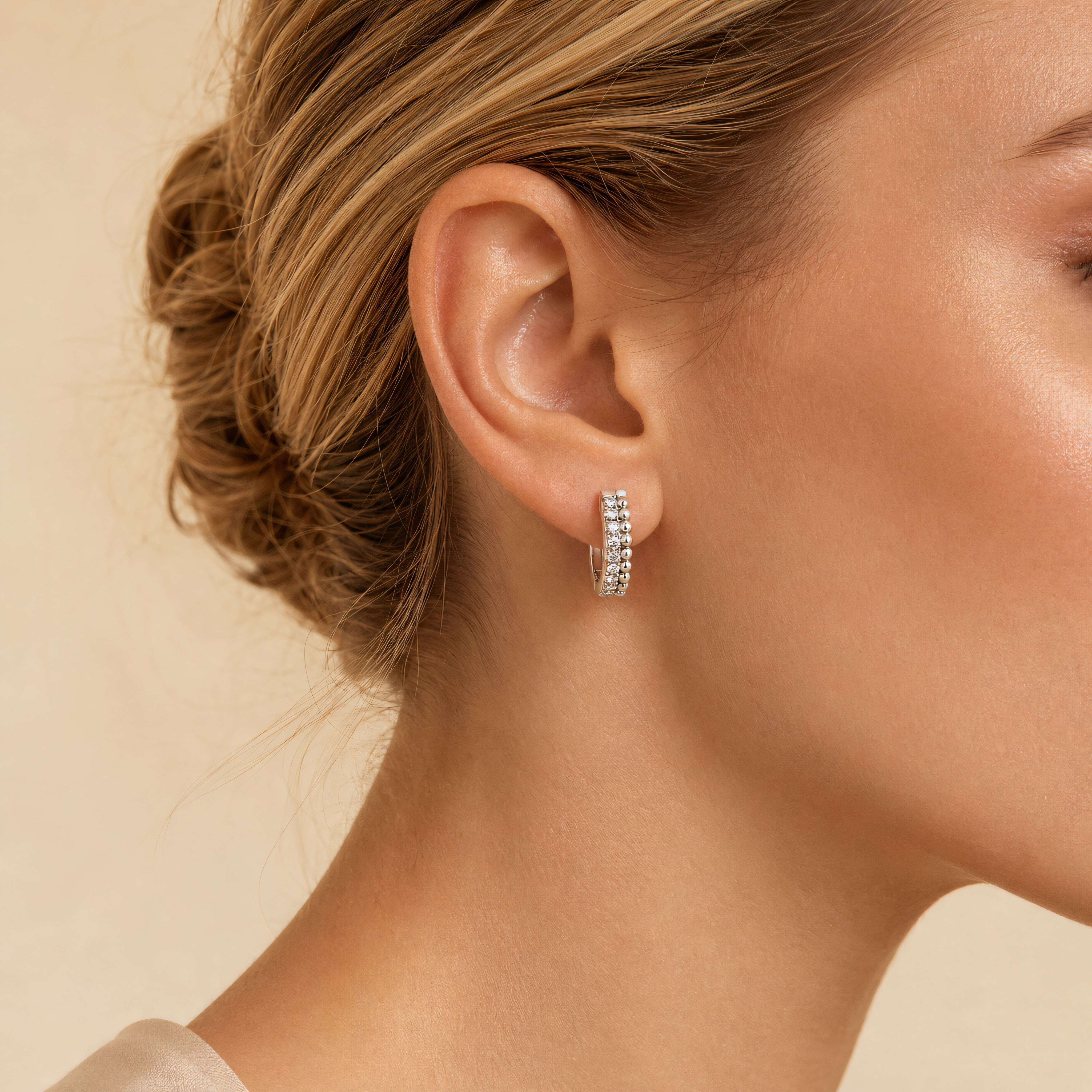 Creolen 925 Silber Zirkonia | Splendido Schmuck