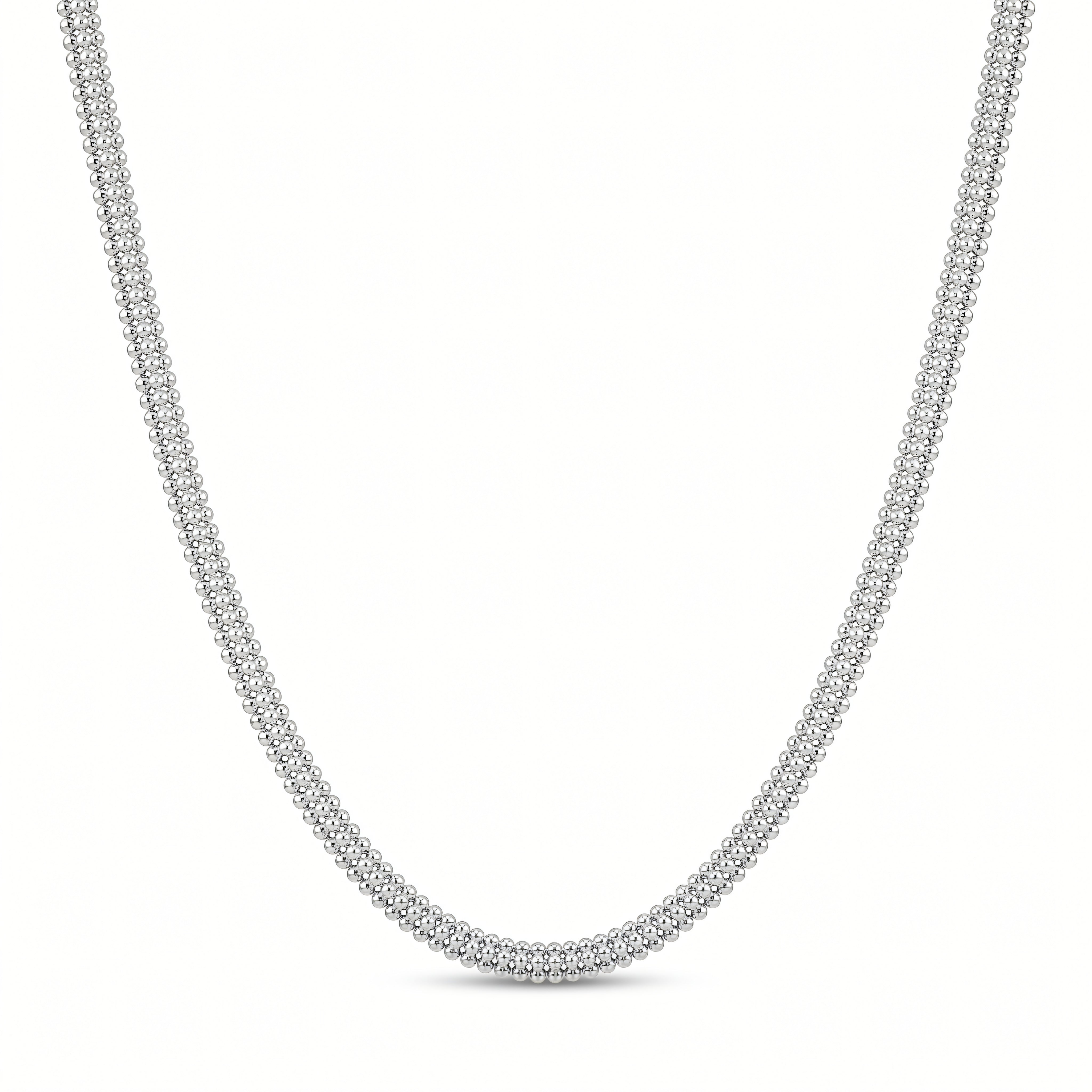 Halskette 925 Silber Mondkugelkette tubular | Splendido Schmuck