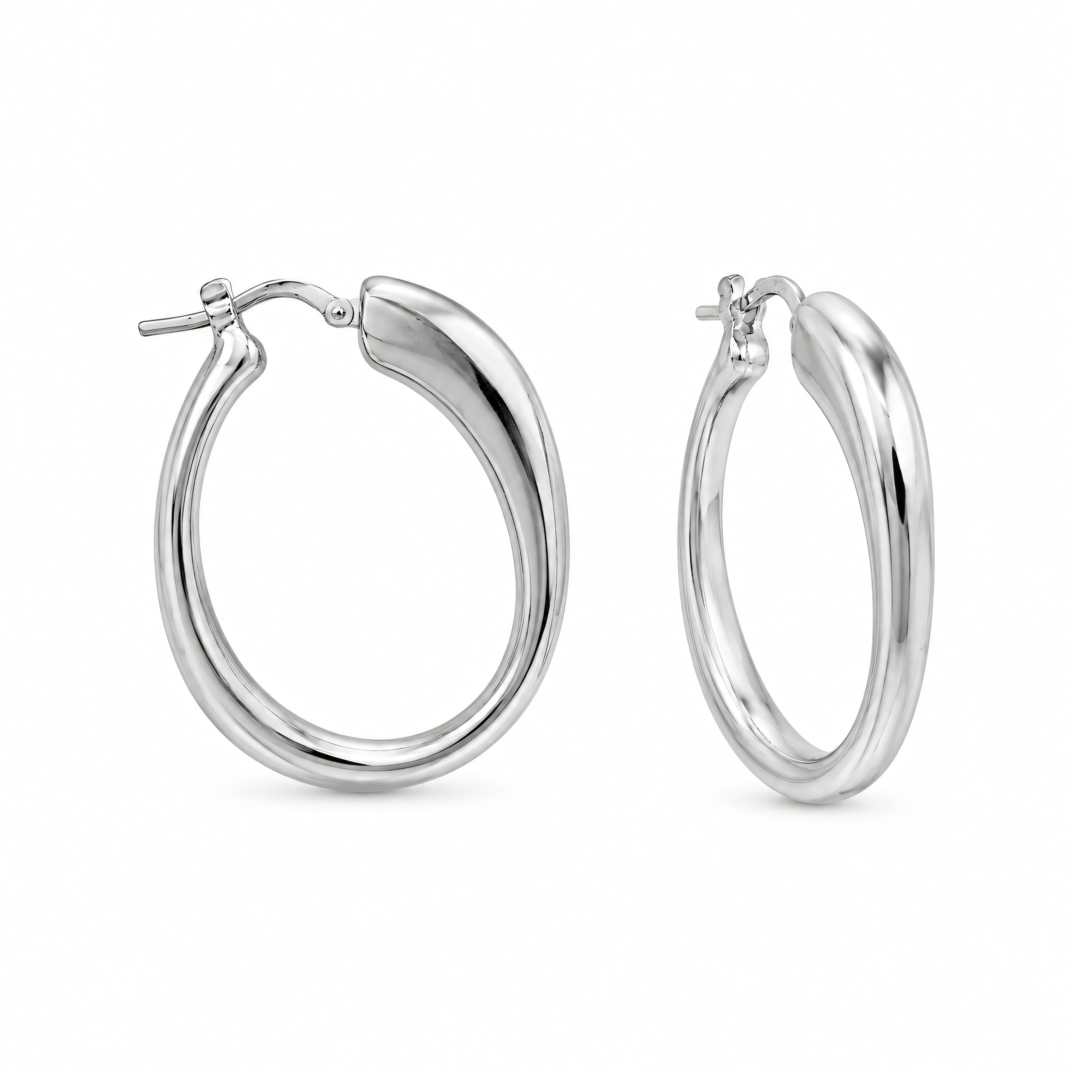 Creolen 925 Silber Rund Schmal | Splendido Schmuck