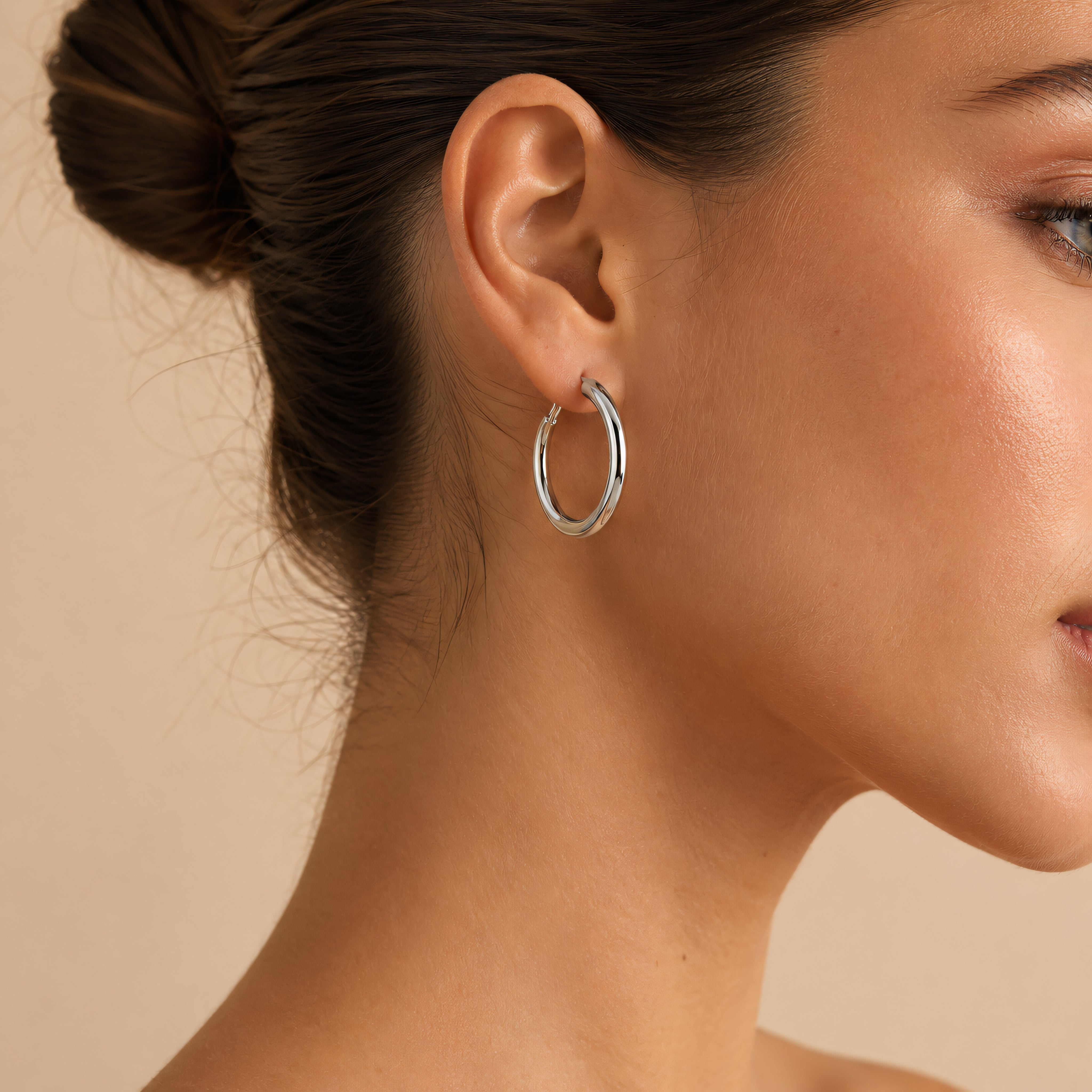 Creolen 925 Silber Rund Hochglanz | Splendido Schmuck