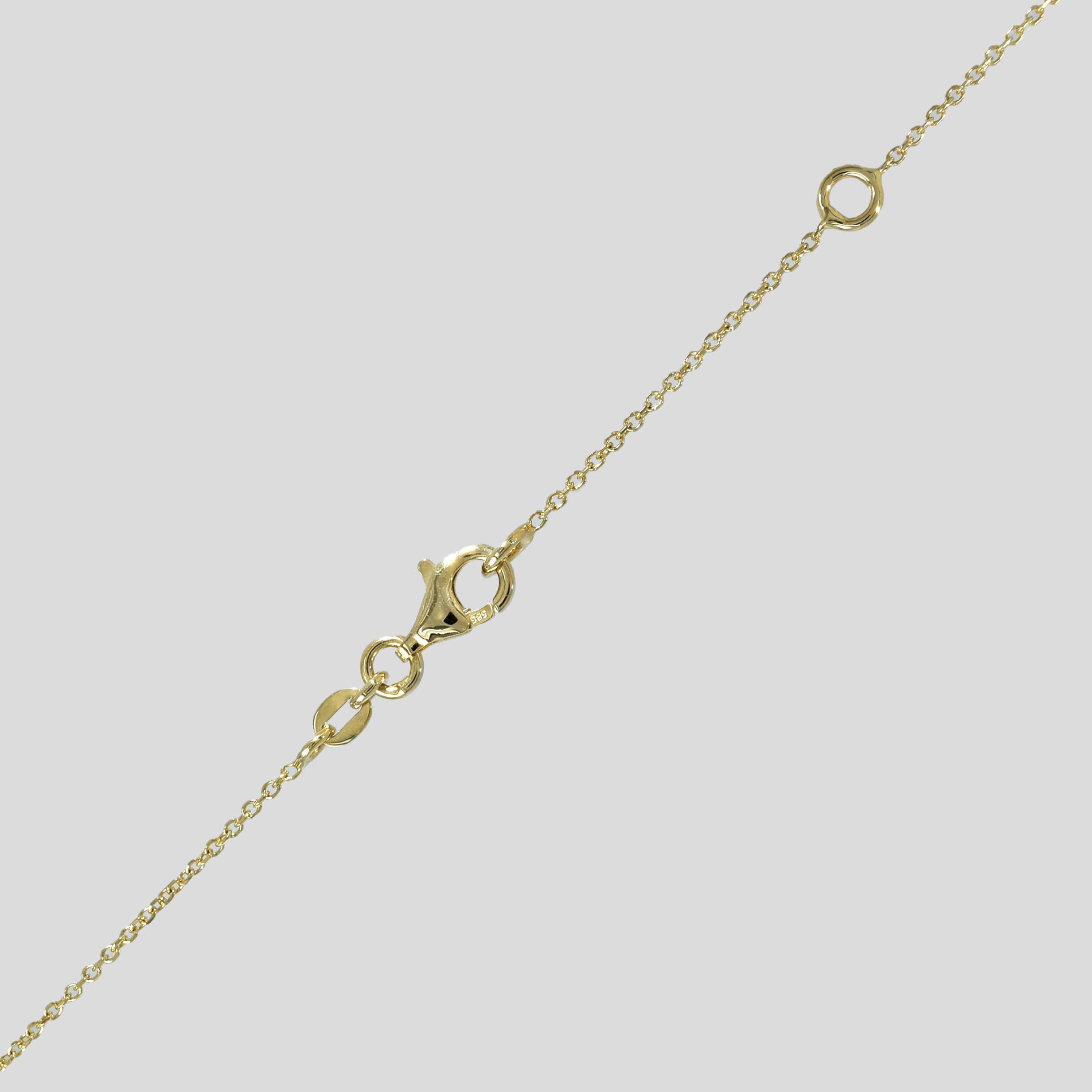Catena in oro 14K con pietre preziose