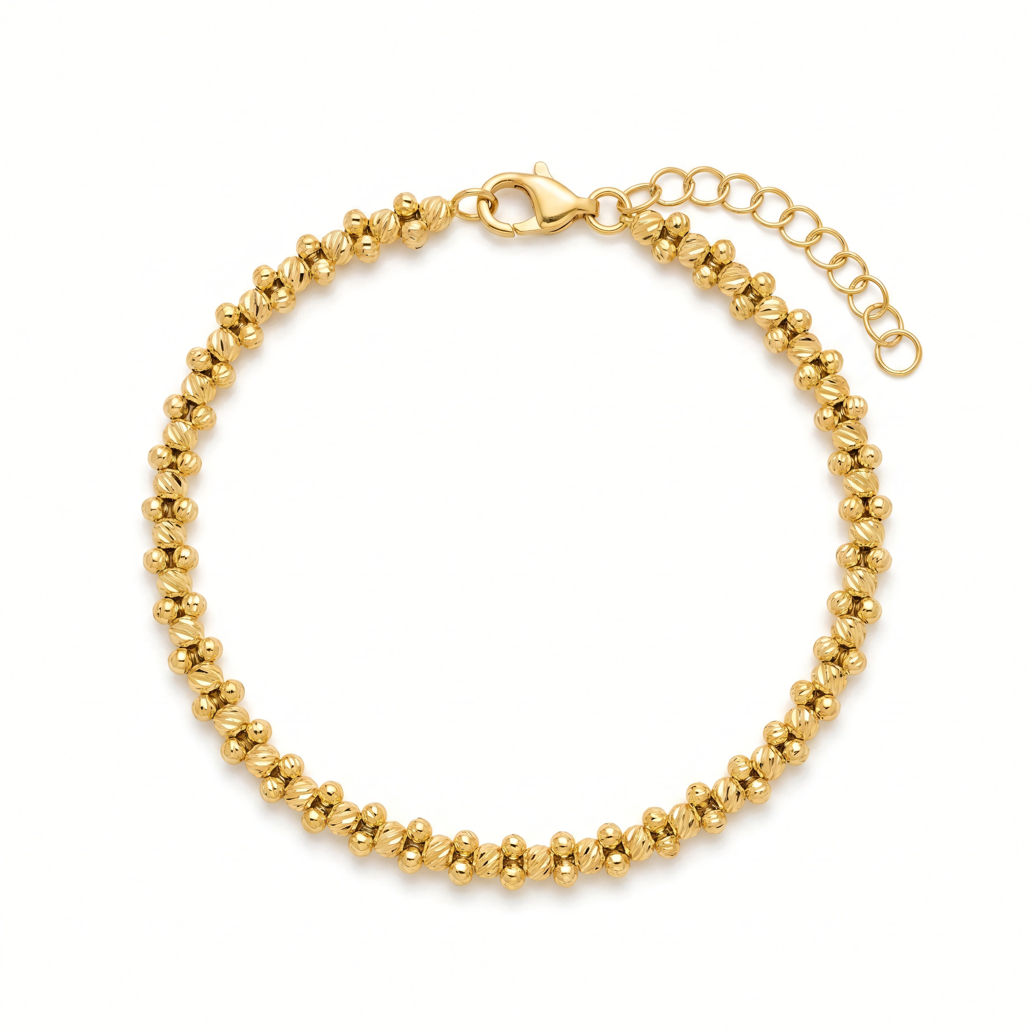 Armband 925 Silber vergoldet Mondkugel | Splendido Schmuck