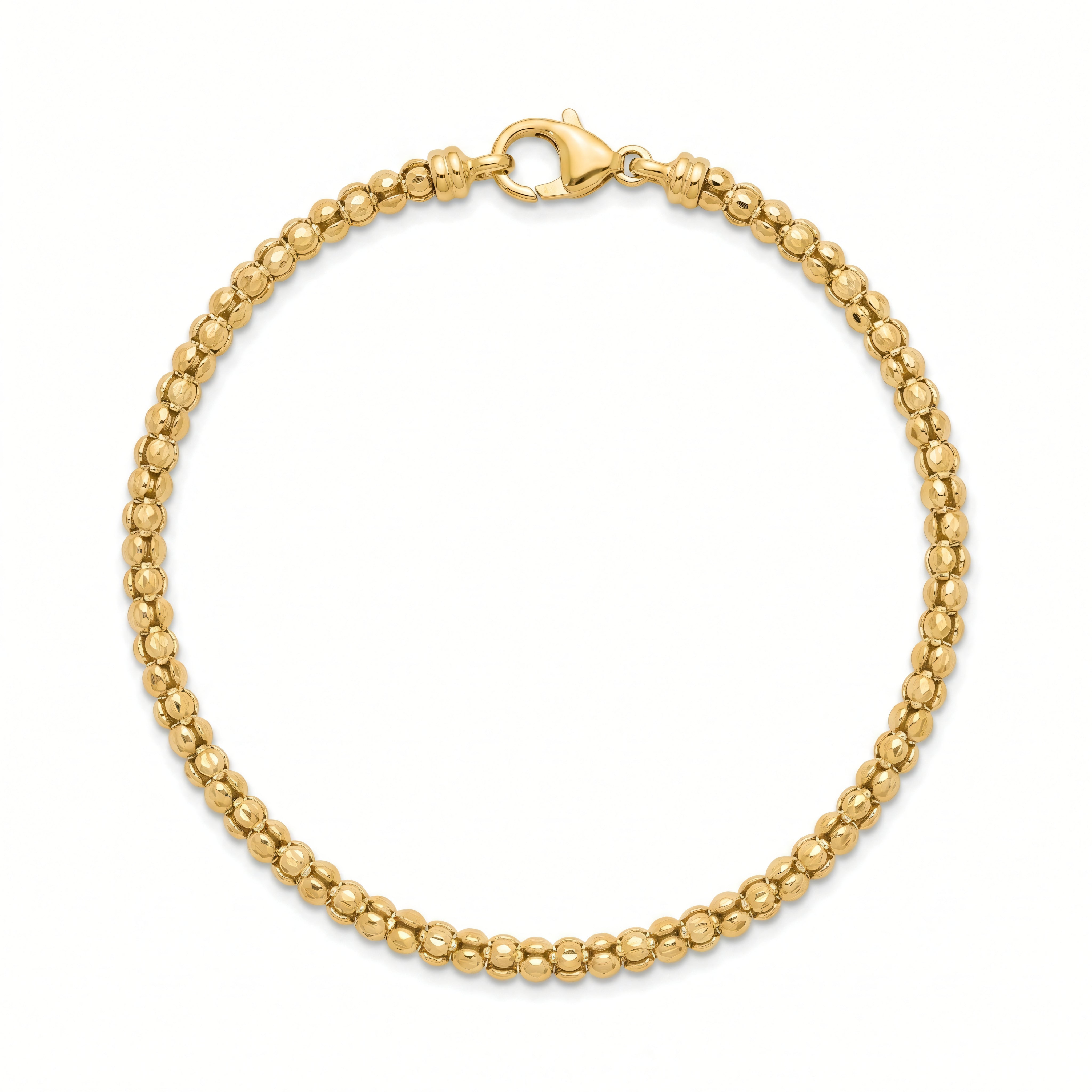 Armband 925 Silber vergoldet Popcorn | Splendido Schmuck