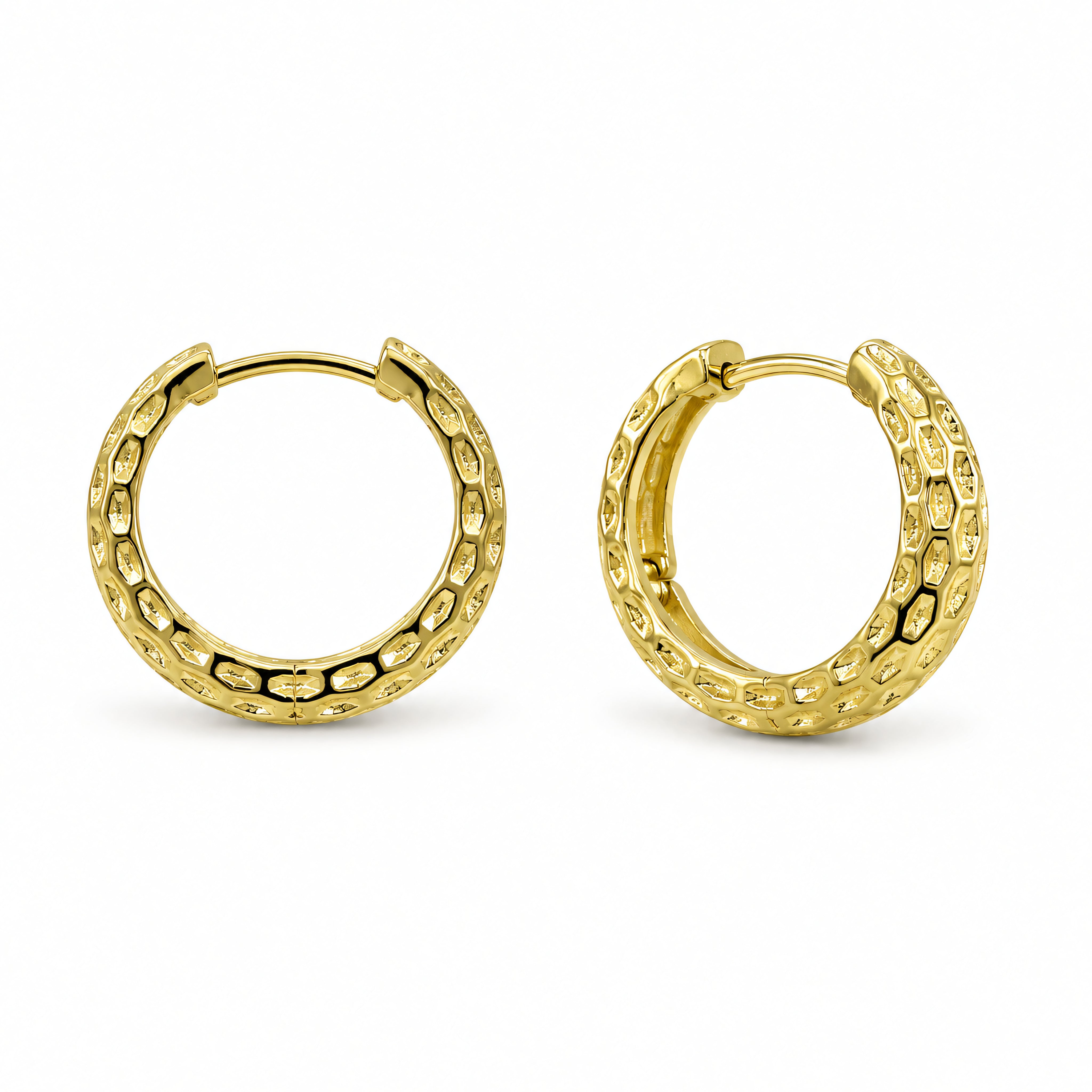 Creolen 925 Silber vergoldet Klassisch | Splendido Schmuck