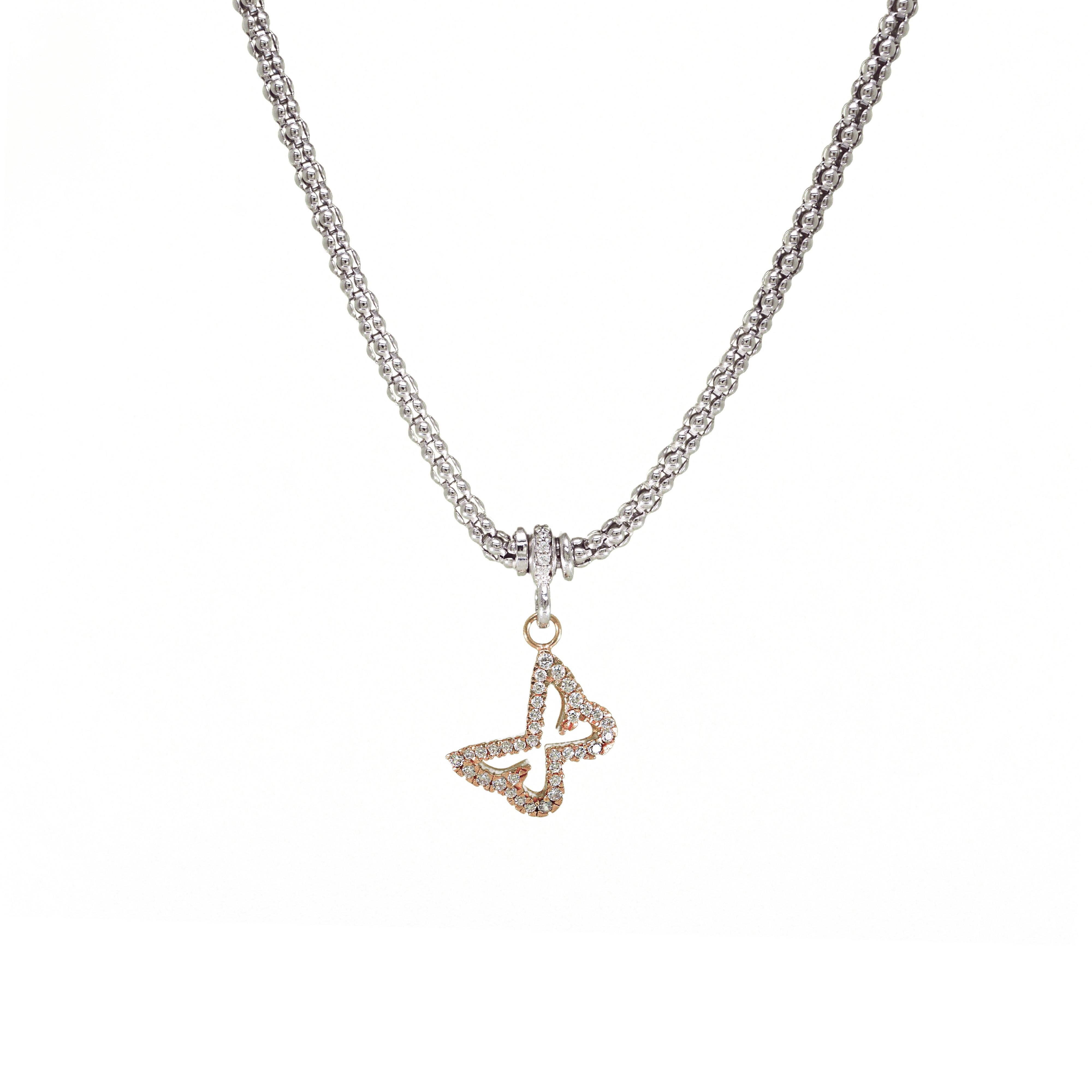 Halskette 925 Silber Schmetterling Zirkonia – Splendido – foto producto