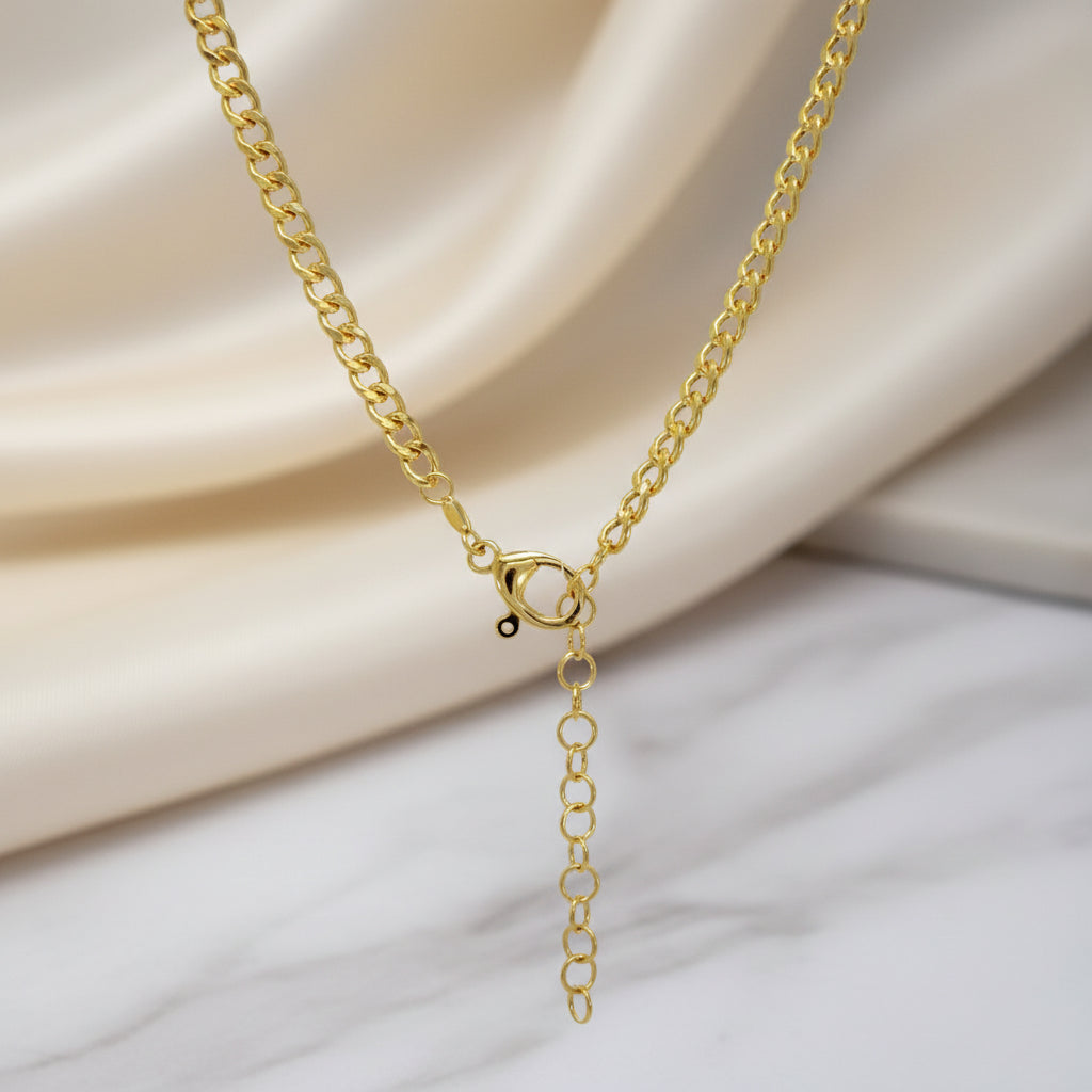 Halskette 925 Silber Marquise Zirkonia vergoldet – Splendido – llevado al cuello