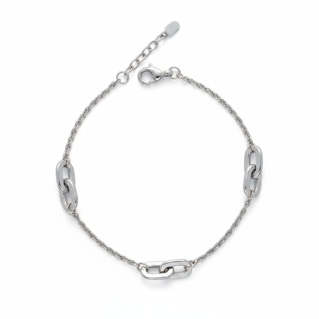 Armband 925 Silber Grafische Glieder – Splendido – product photo