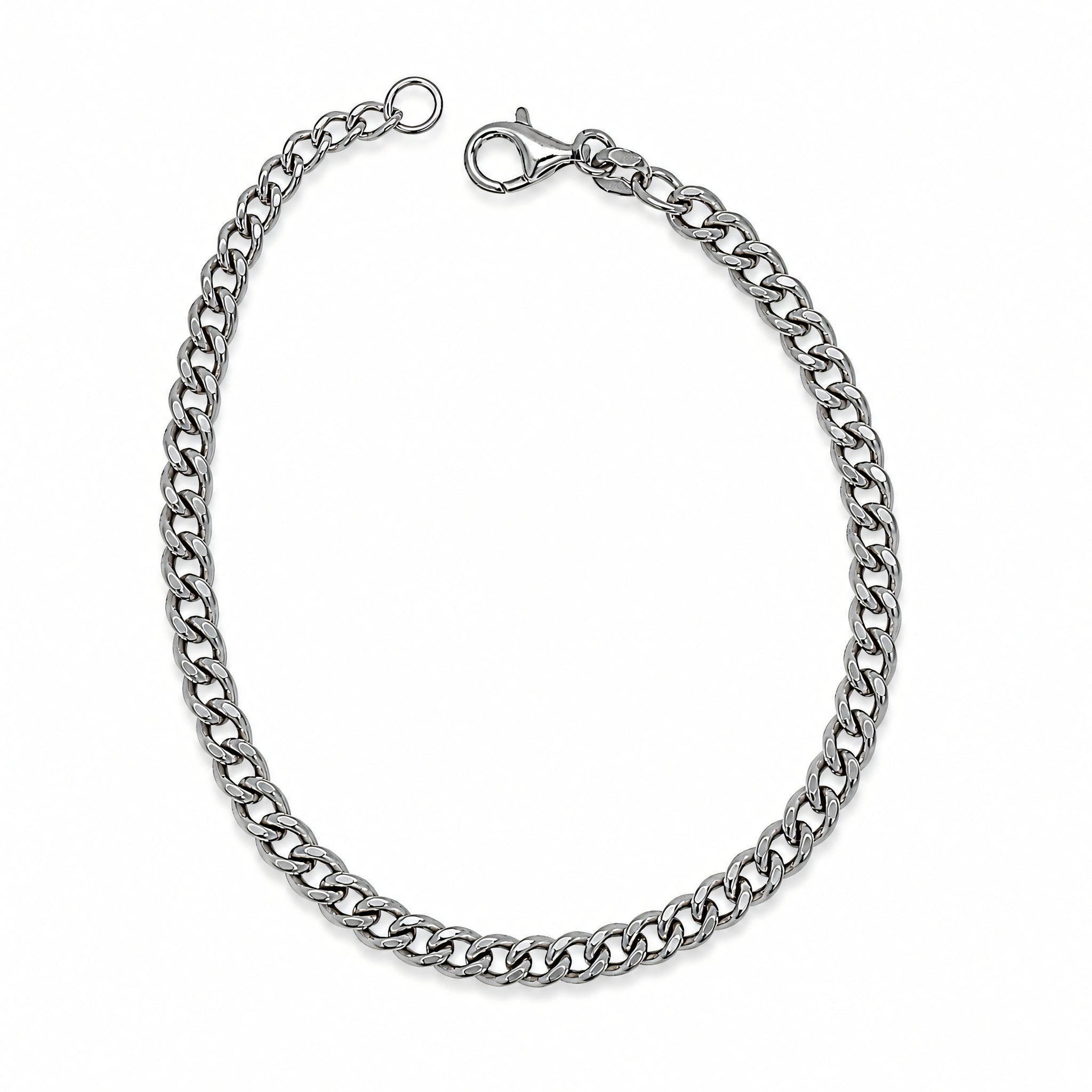 Armband 925 Silber Rhodiniert Panzerkette | Splendido Schmuck