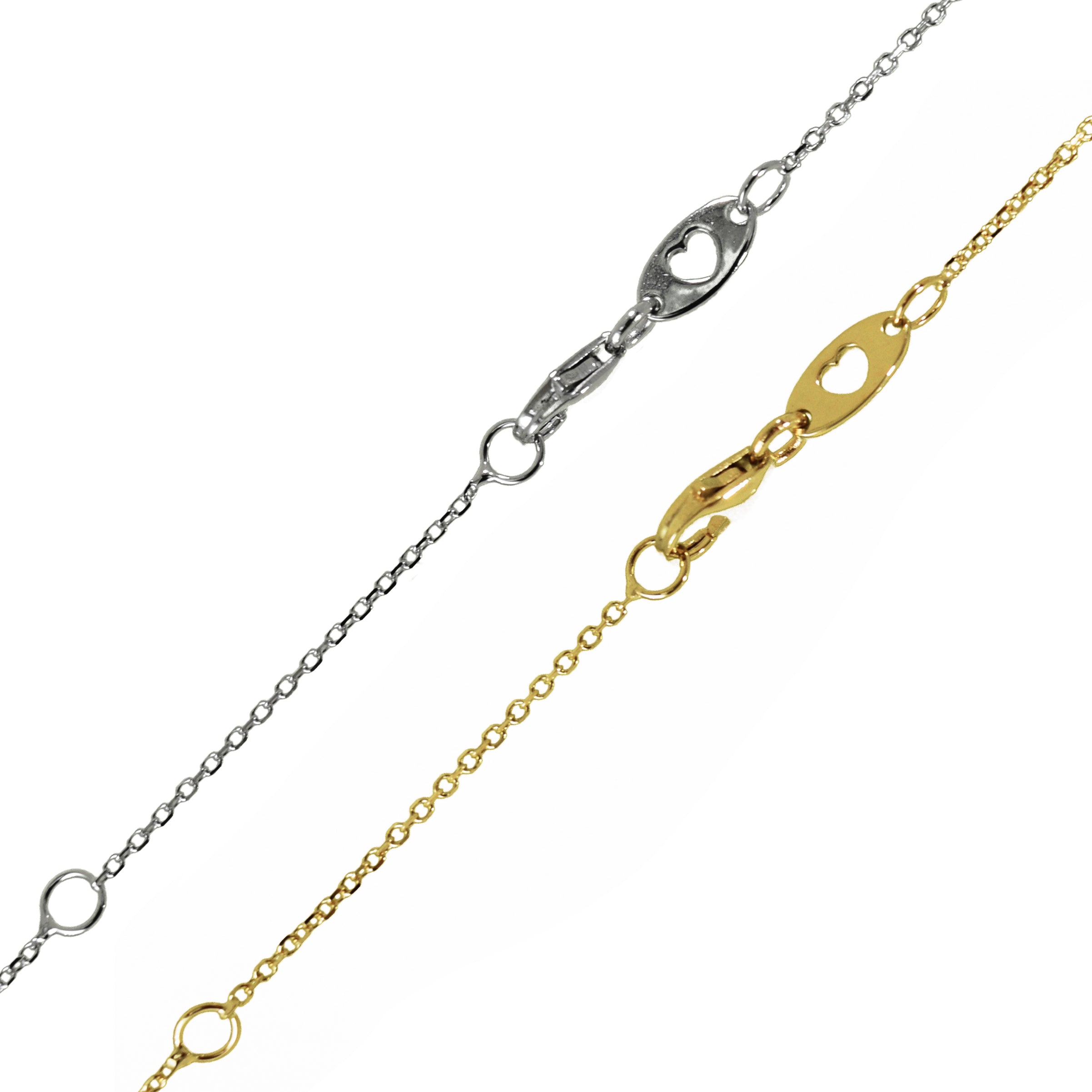 Catena in oro 14K con zirconi