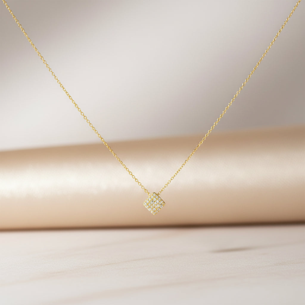 Goldkette 14Kt. mit Zirkonia