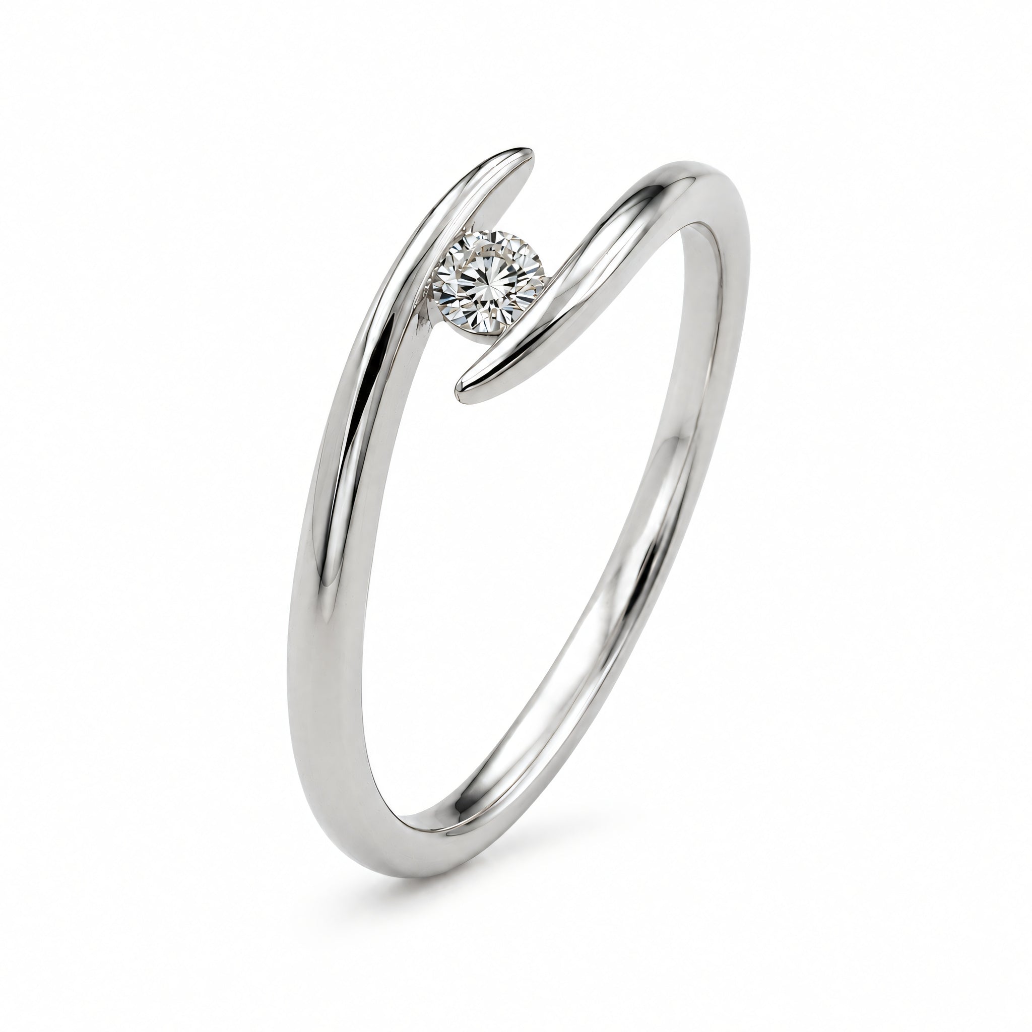 Ring 585 Gold Brillant 0,05 ct offene Fassung | Splendido Schmuck